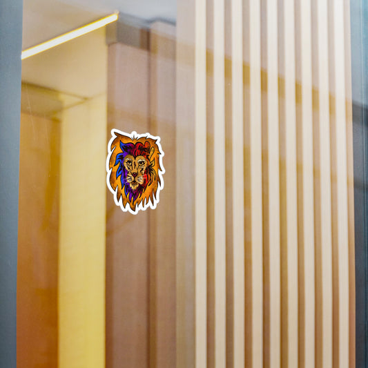 Rainbow Lion Kiss-Cut Vinyl Sticker Decal