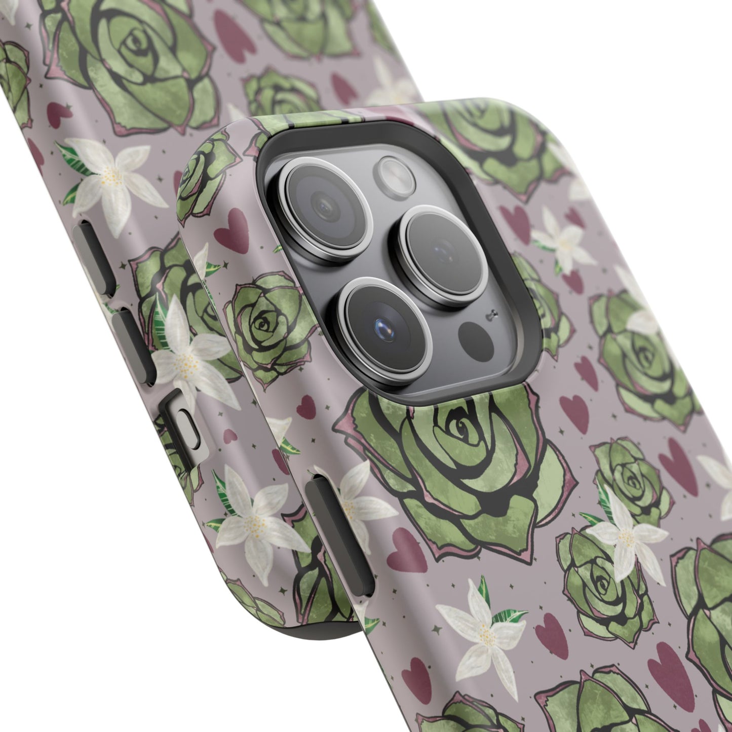 Floral Succulent Magnetic Phone Case