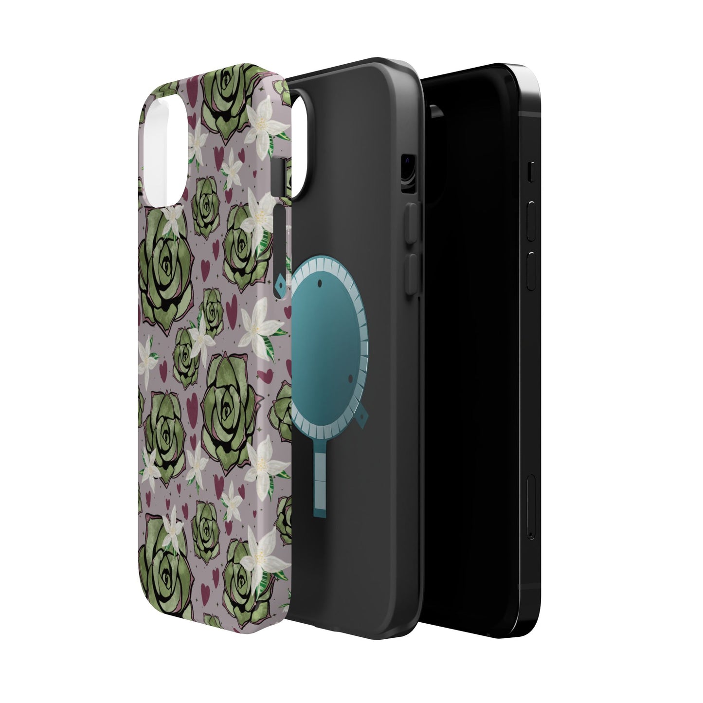 Floral Succulent Magnetic Phone Case