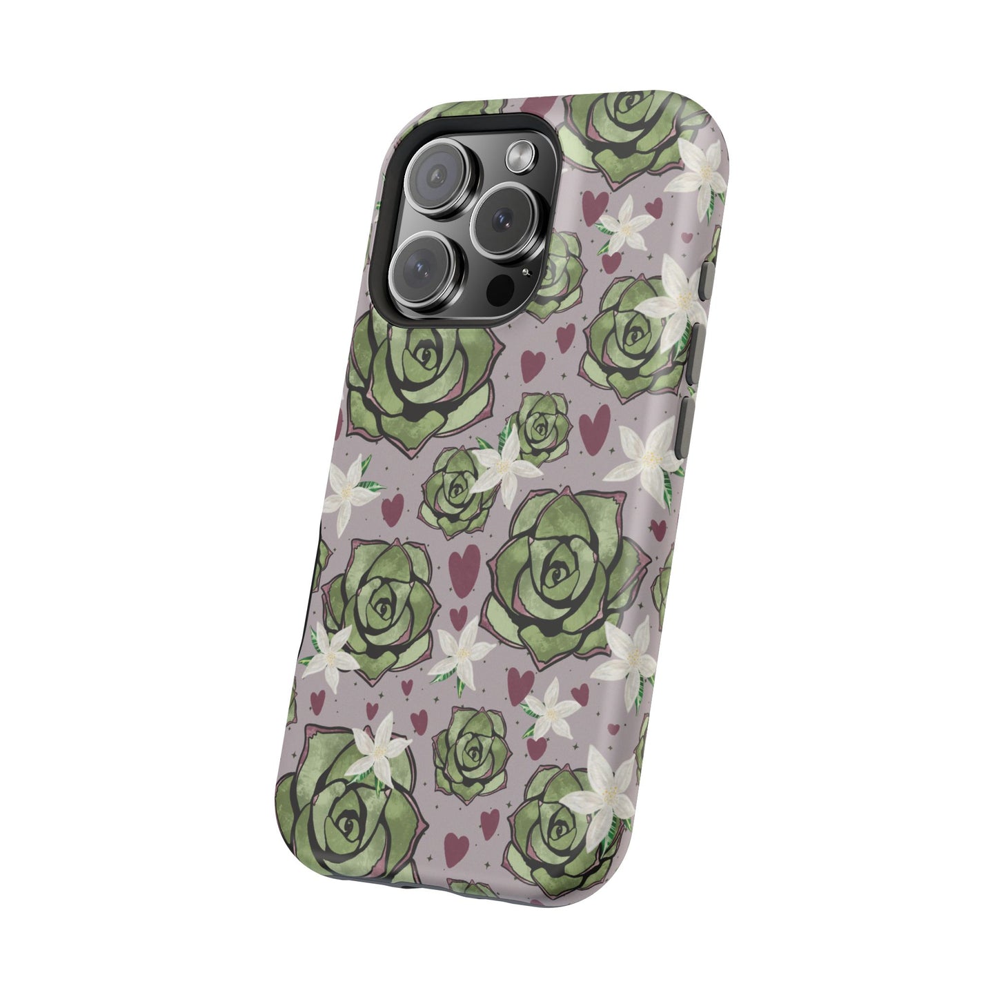 Floral Succulent Magnetic Phone Case