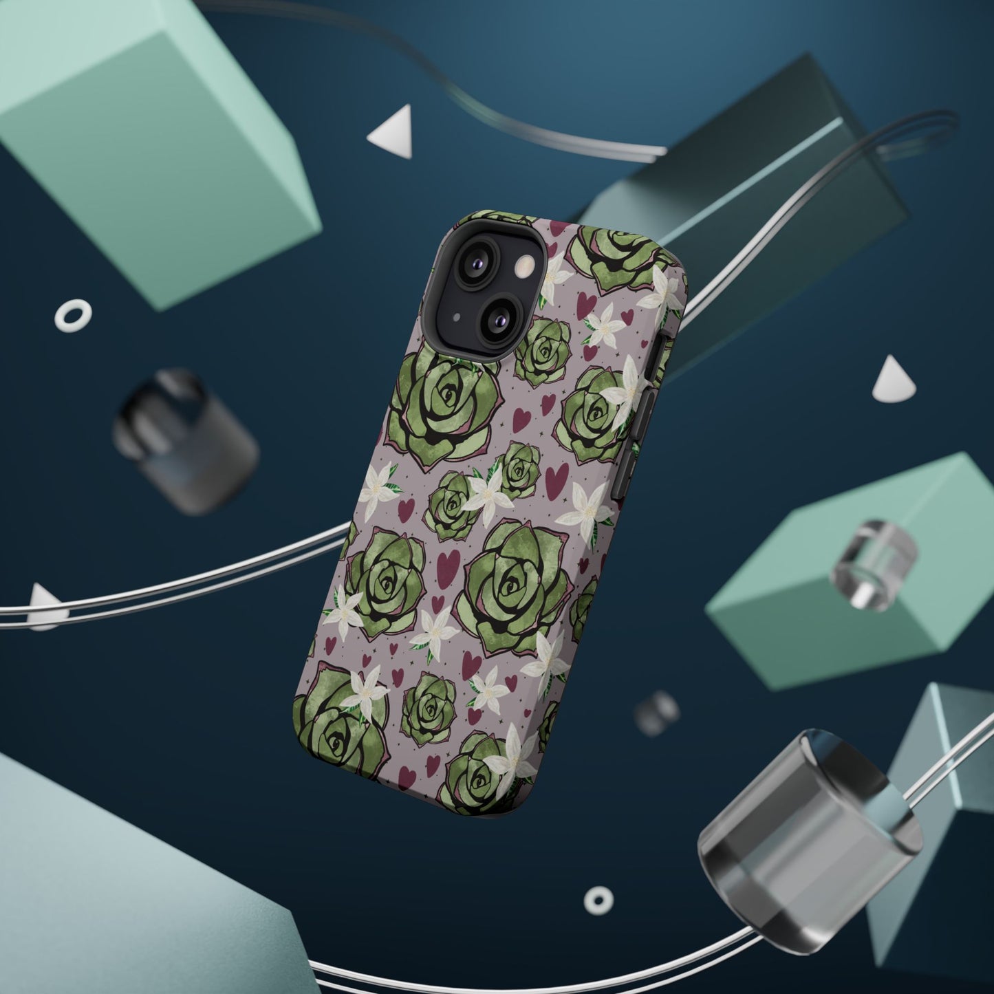 Floral Succulent Magnetic Phone Case