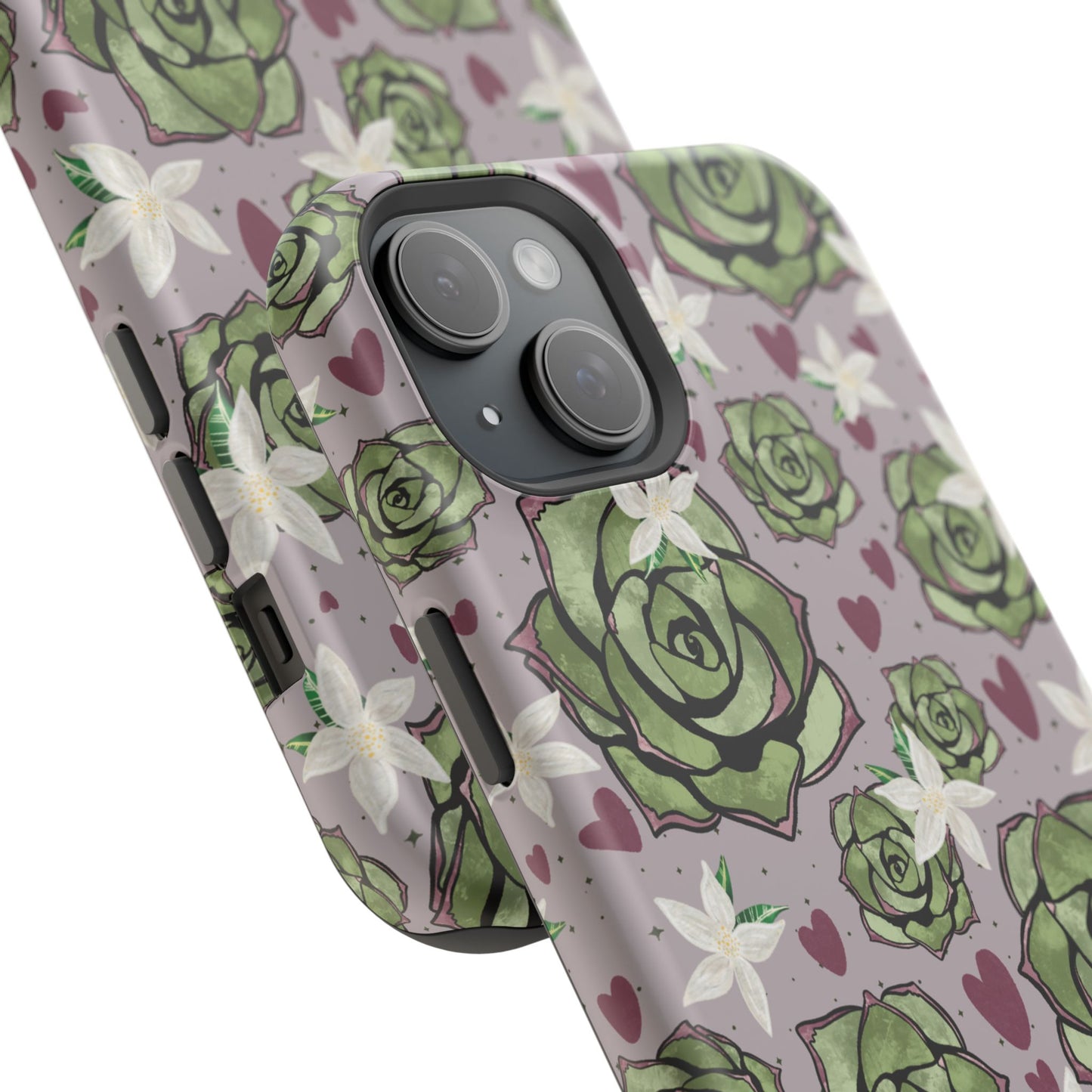 Floral Succulent Magnetic Phone Case