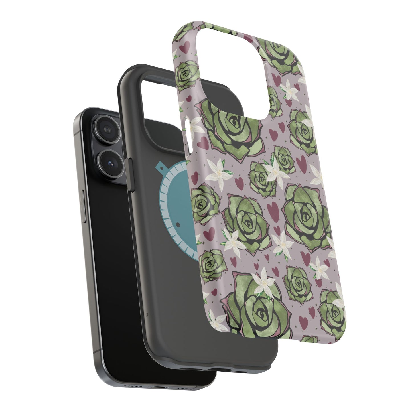 Floral Succulent Magnetic Phone Case