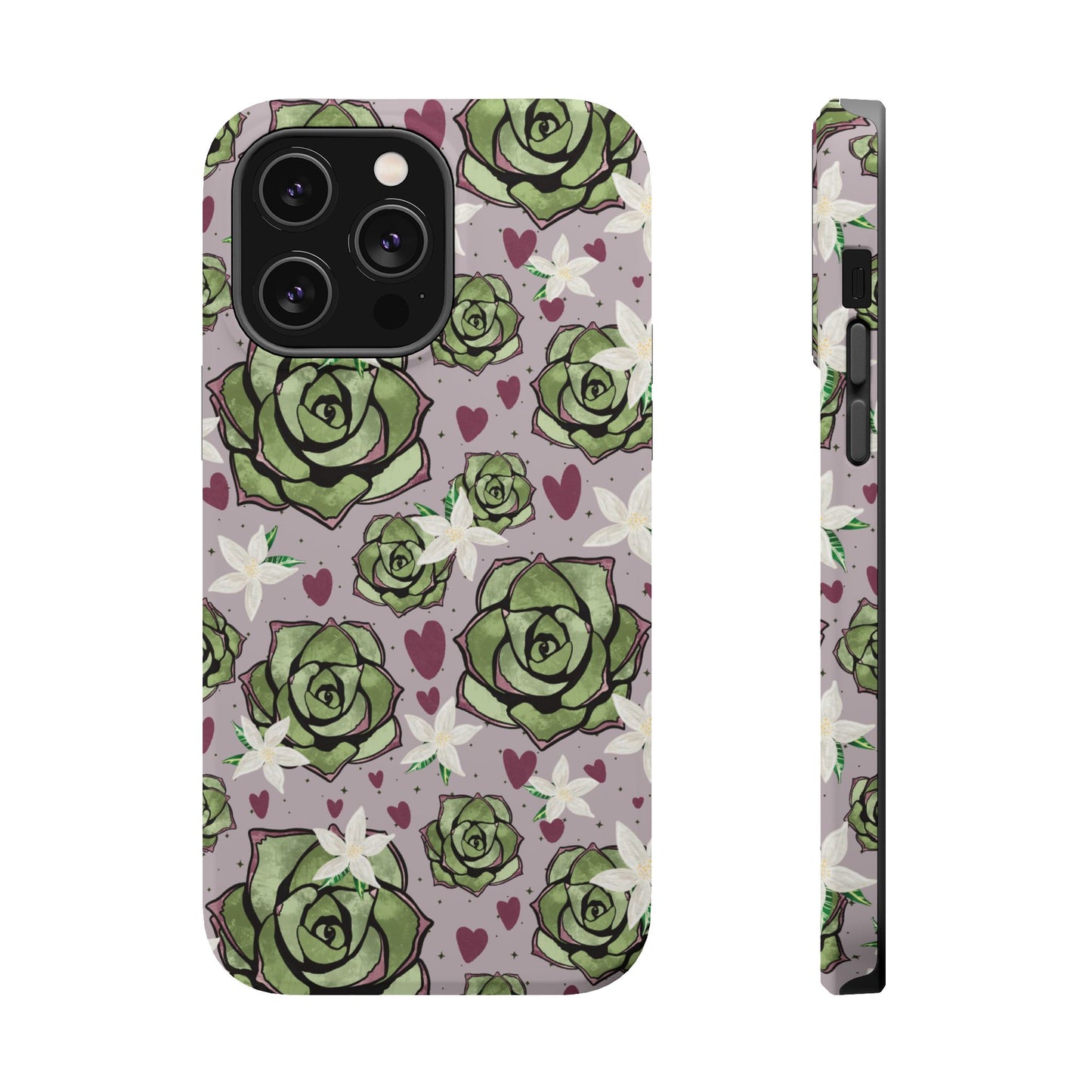 Floral Succulent Magnetic Phone Case