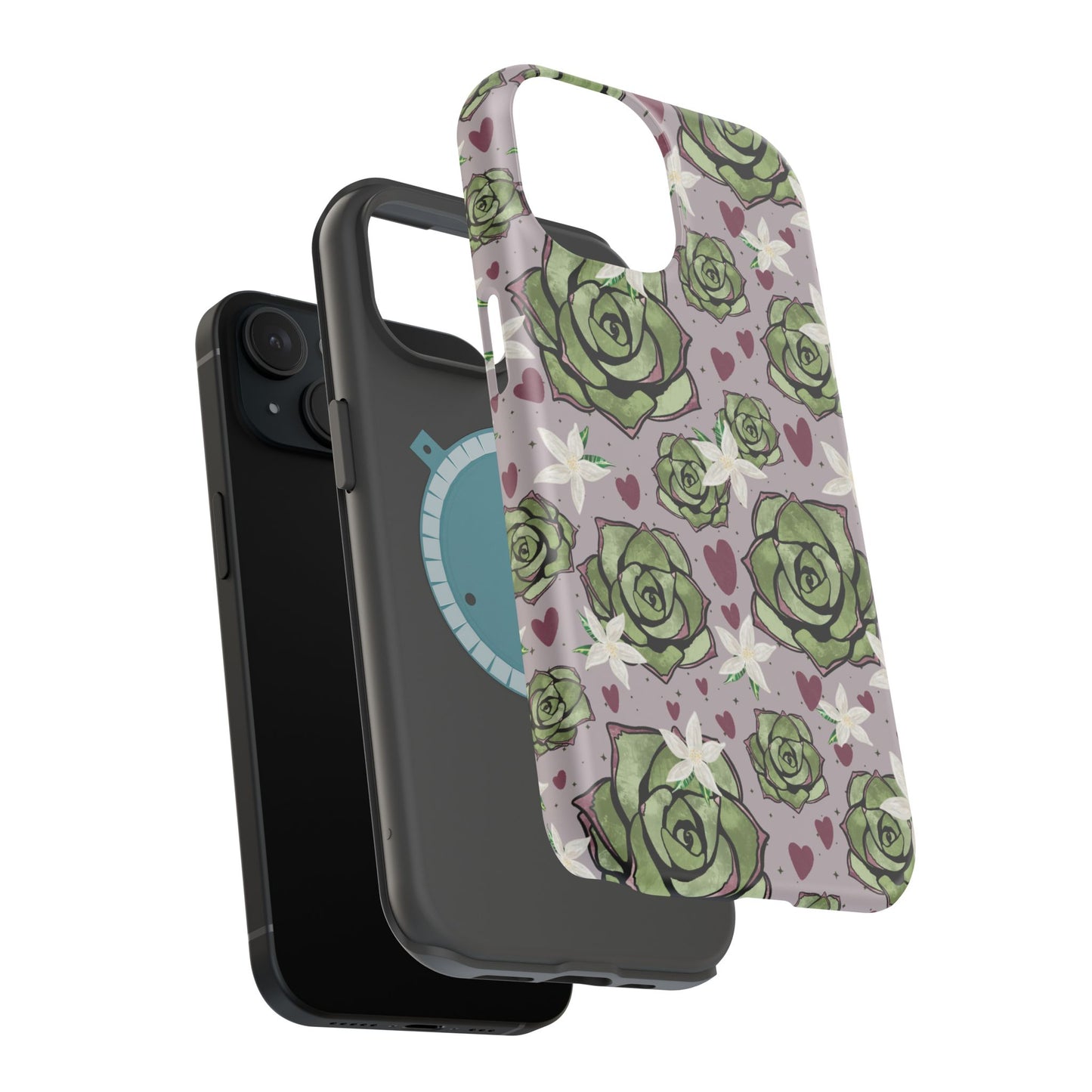 Floral Succulent Magnetic Phone Case