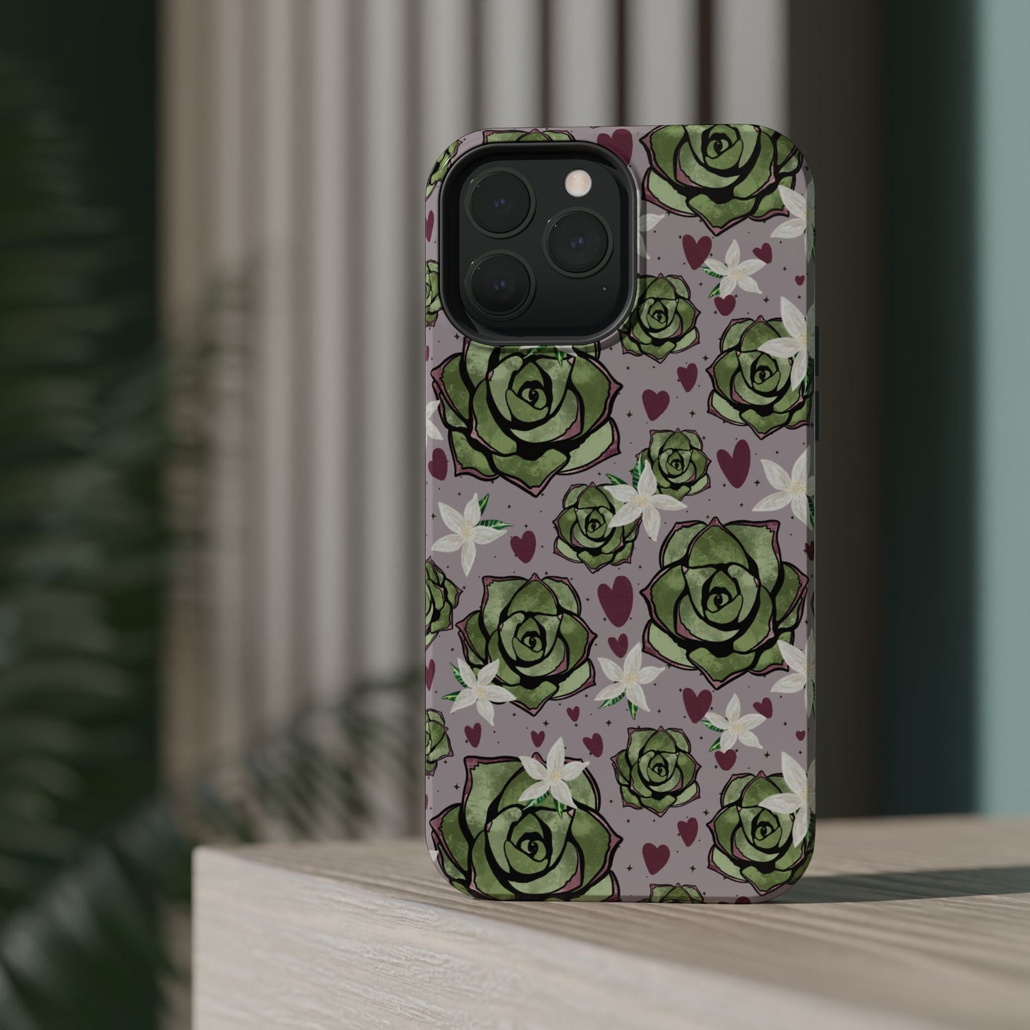 Floral Succulent Magnetic Phone Case