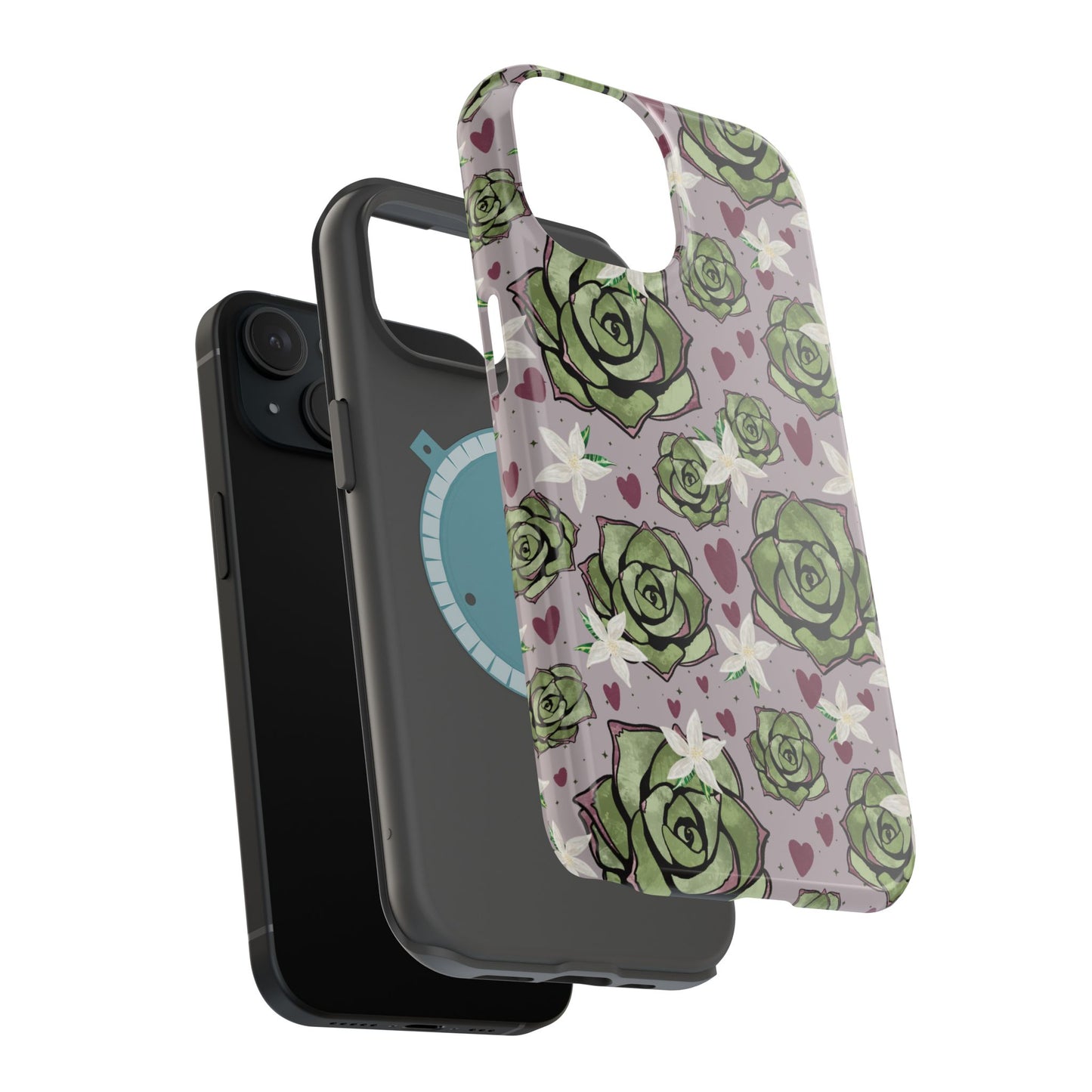 Floral Succulent Magnetic Phone Case