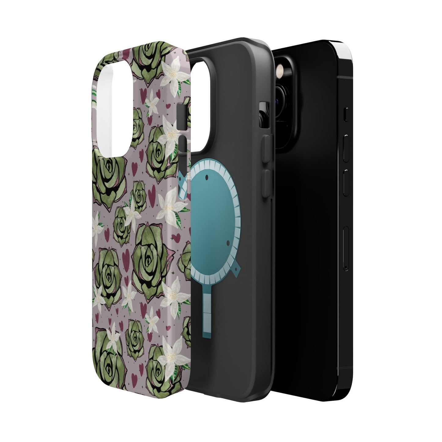 Floral Succulent Magnetic Phone Case