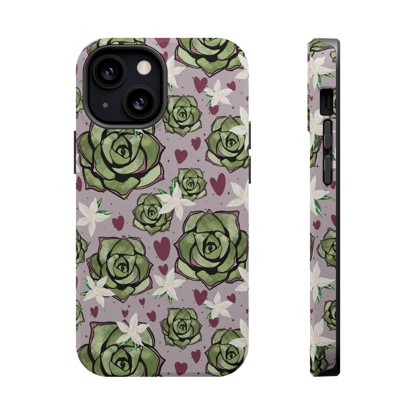 Floral Succulent Magnetic Phone Case