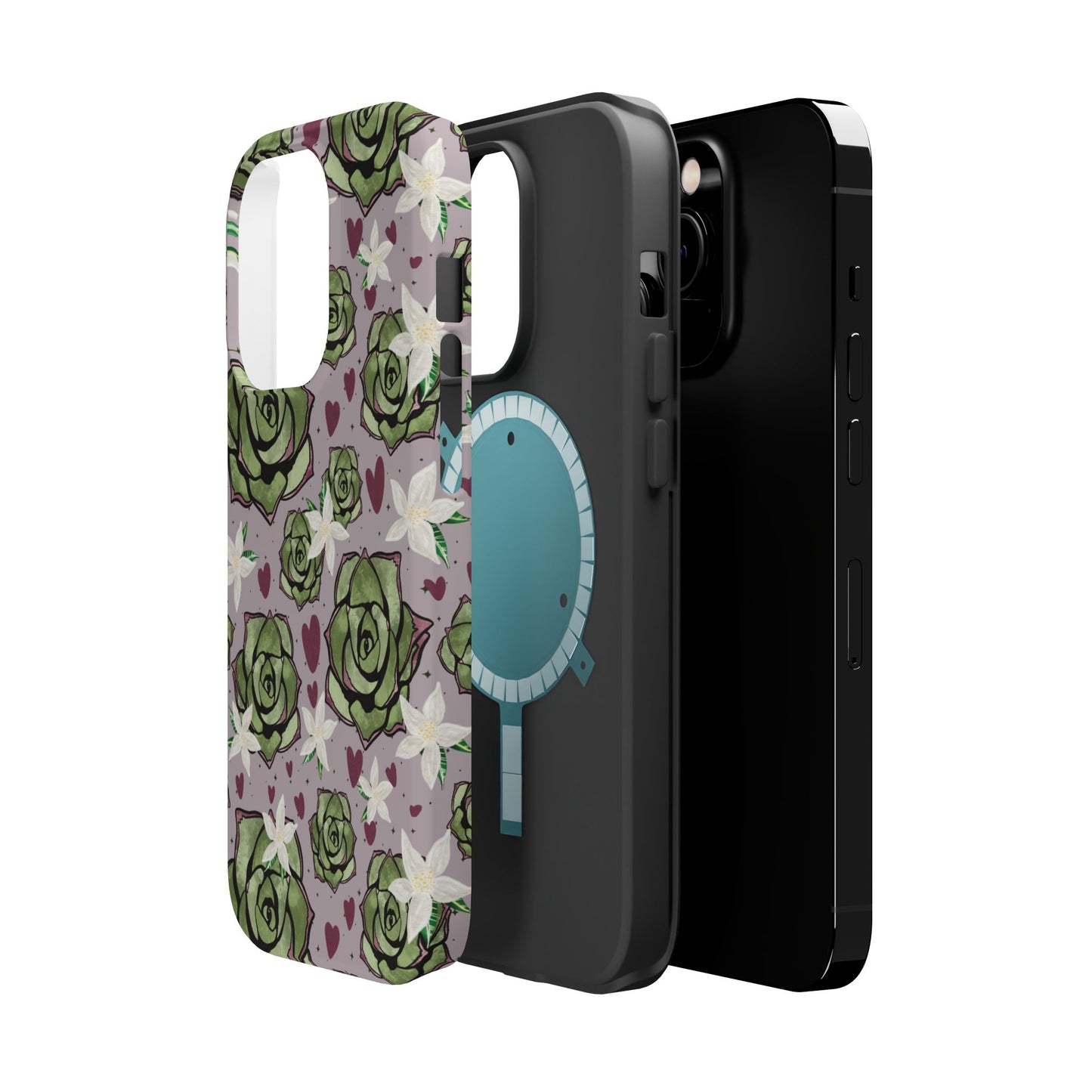 Floral Succulent Magnetic Phone Case