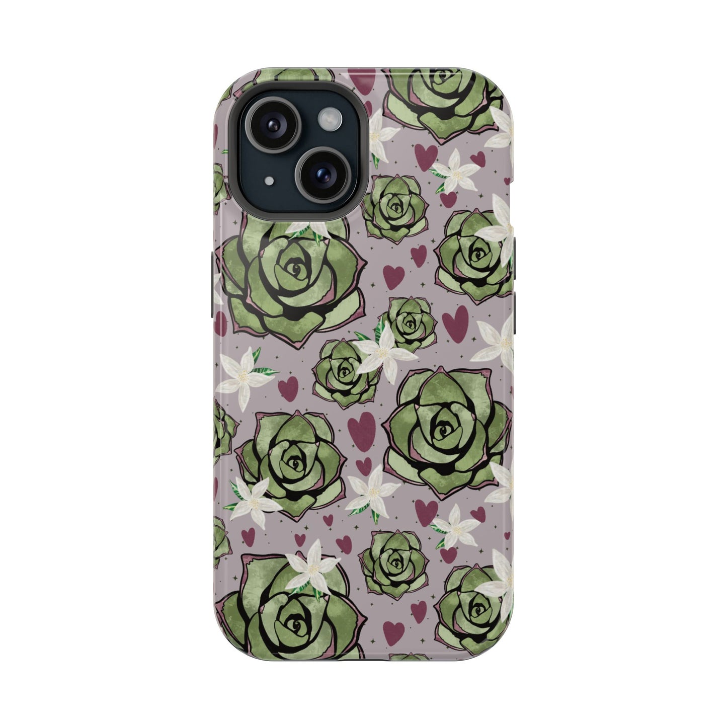 Floral Succulent Magnetic Phone Case