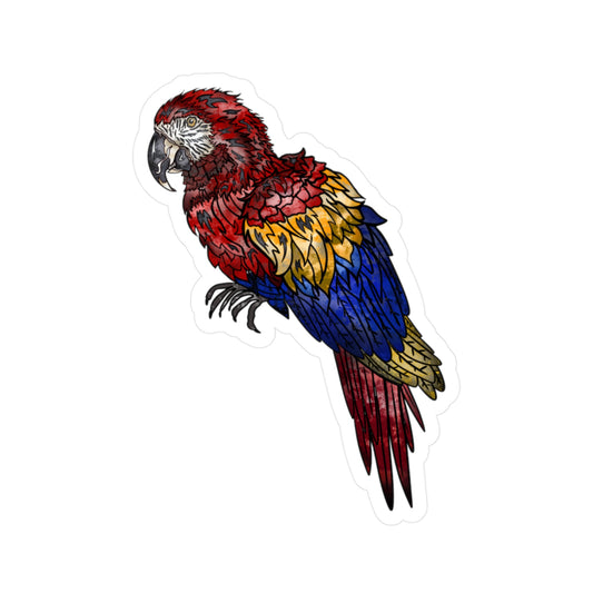 Macaw Kiss-Cut Vinyl Decals