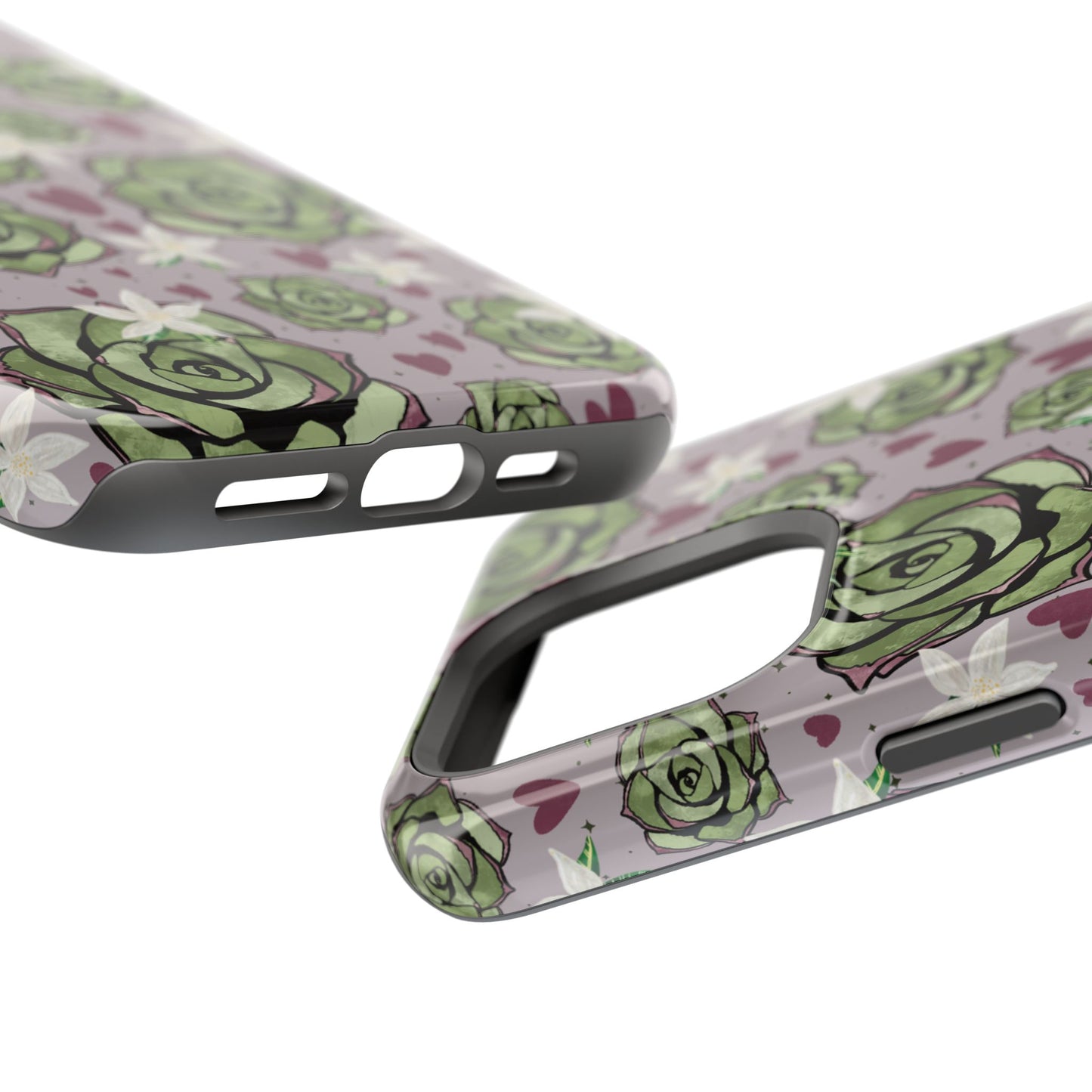 Floral Succulent Magnetic Phone Case