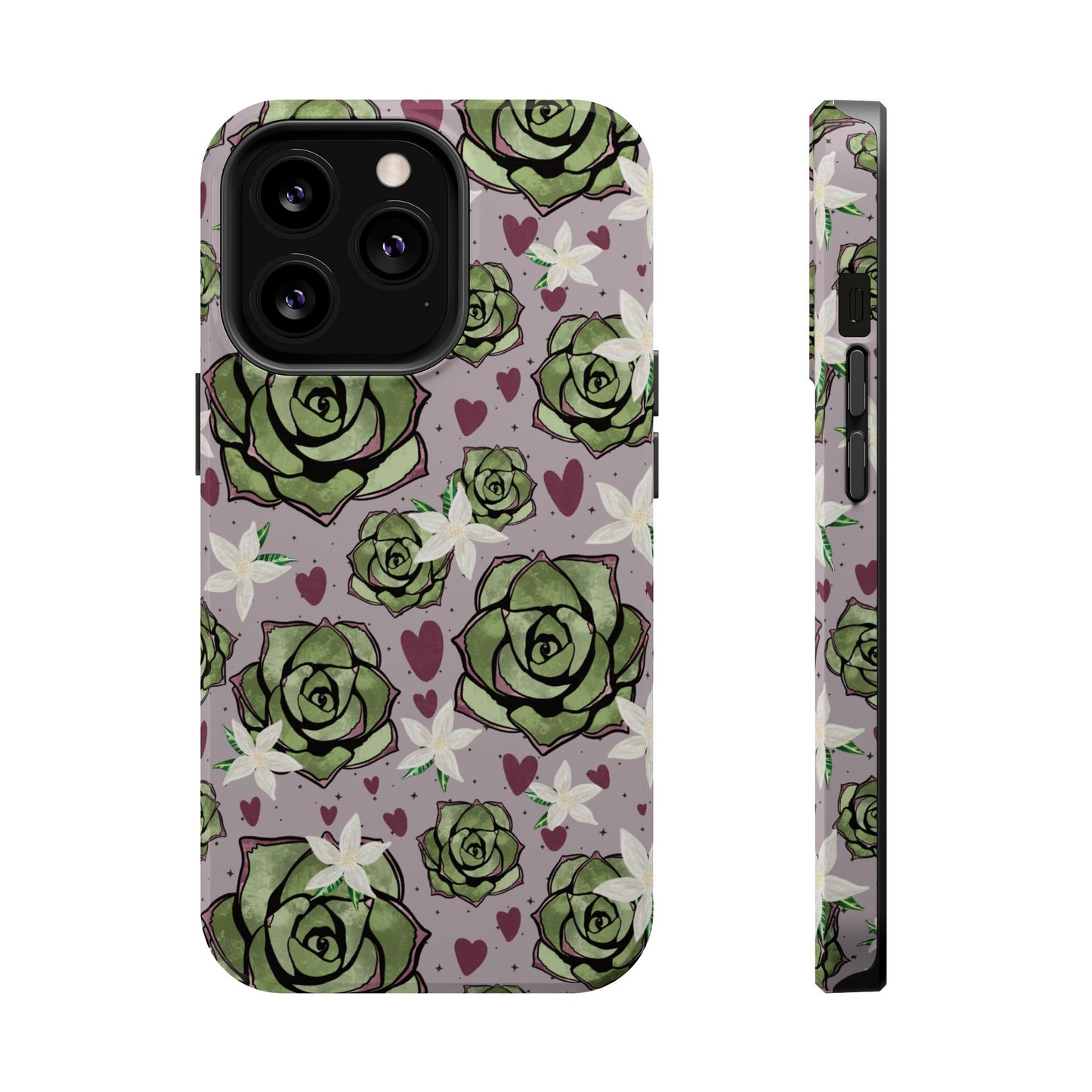 Floral Succulent Magnetic Phone Case