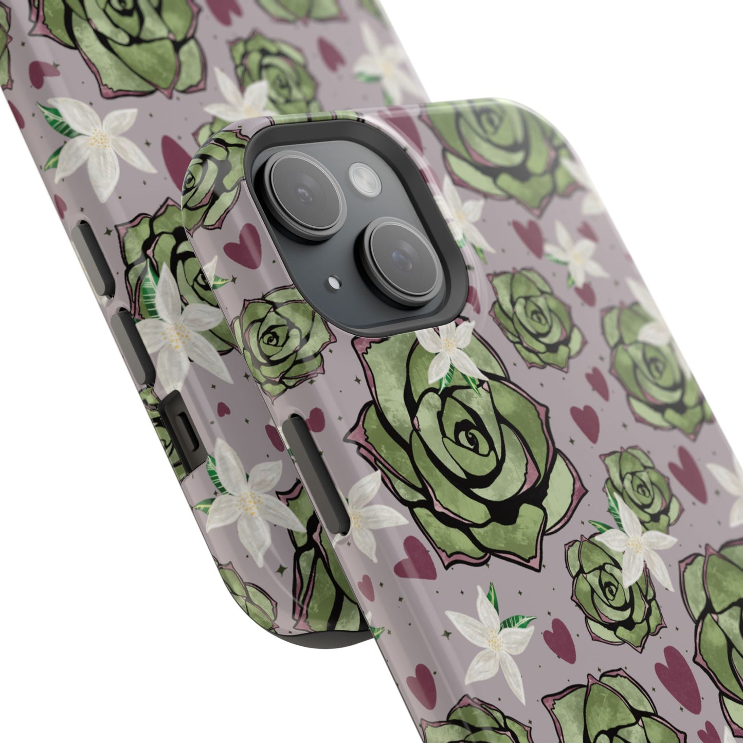 Floral Succulent Magnetic Phone Case
