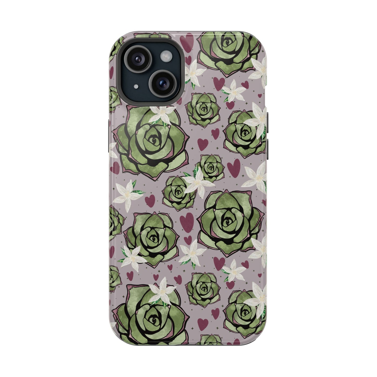 Floral Succulent Magnetic Phone Case