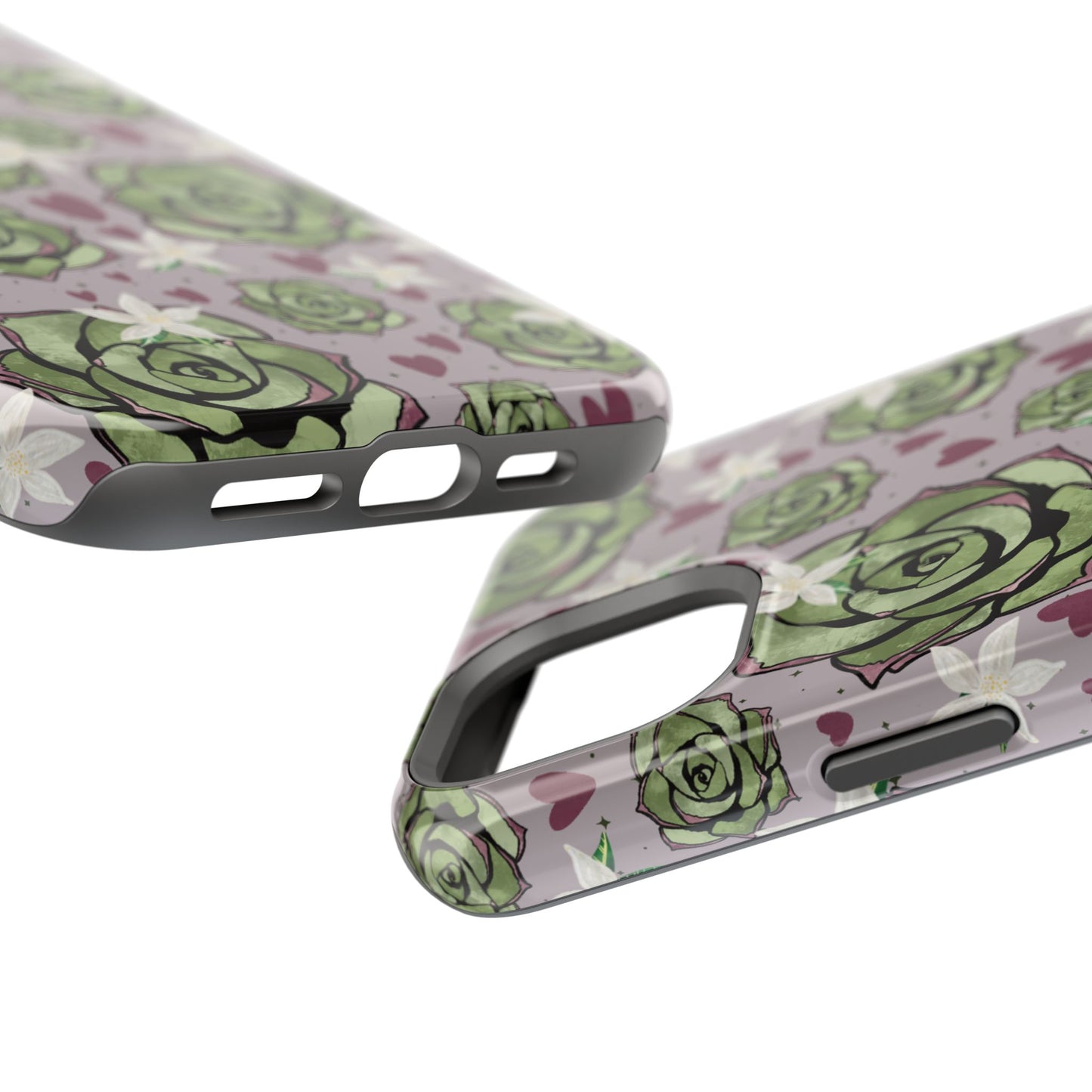 Floral Succulent Magnetic Phone Case
