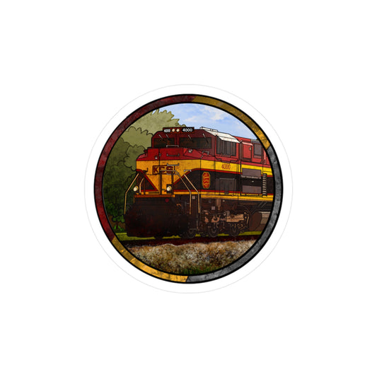 Vintage Train KCS Kiss-Cut Vinyl Decals | Nature Decor, Car Stickers, Laptop Stickers, Gift for Train Lovers, Travel Decor