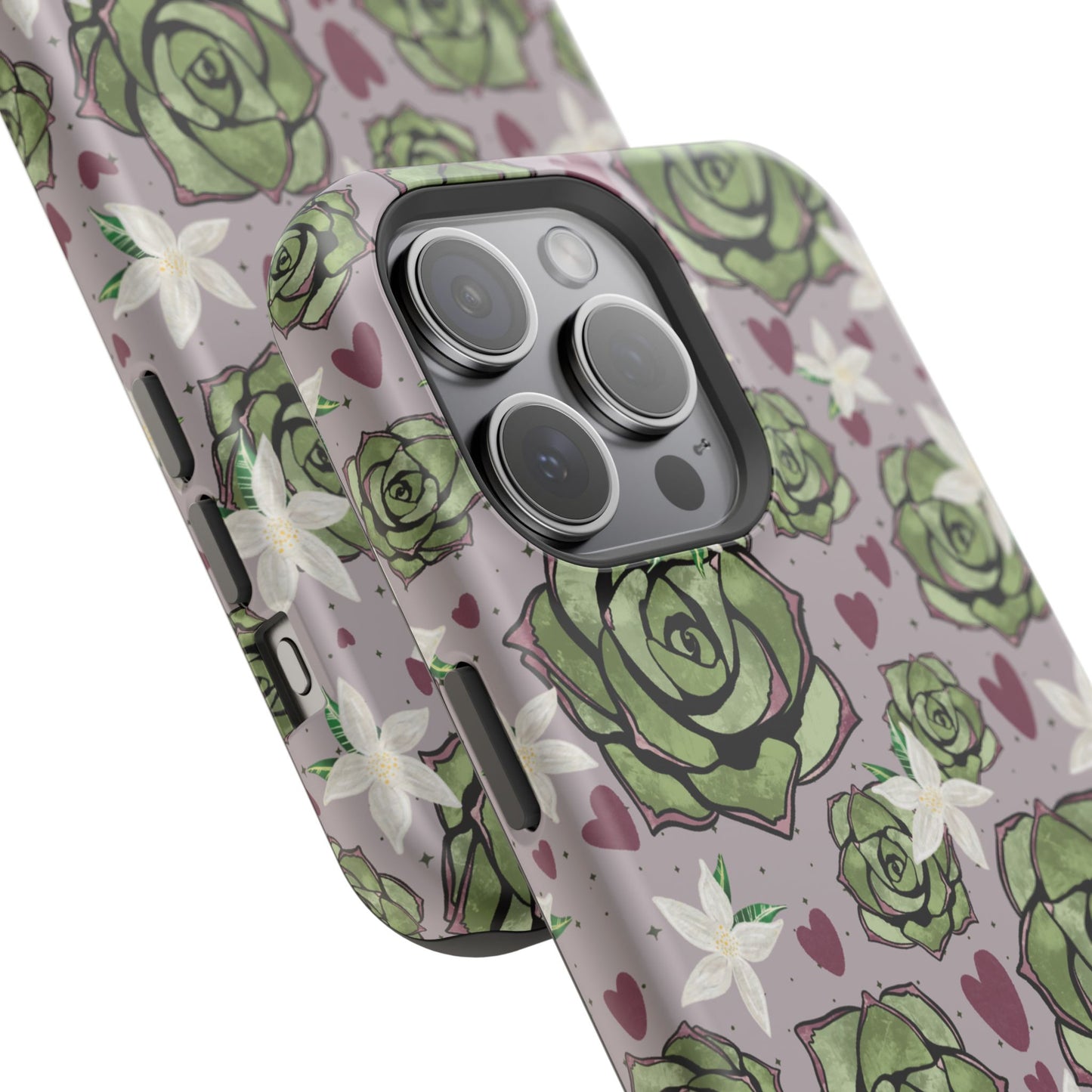 Floral Succulent Magnetic Phone Case
