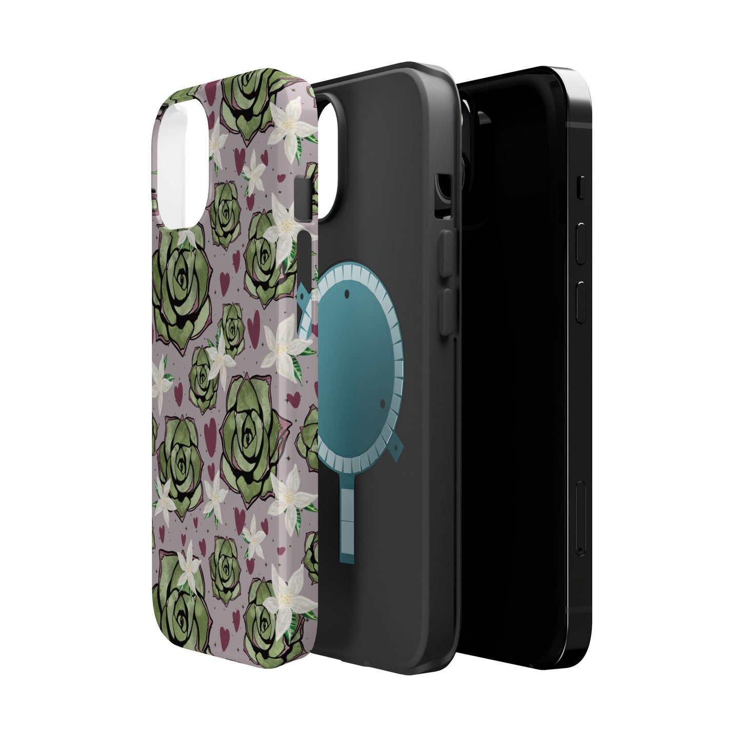 Floral Succulent Magnetic Phone Case