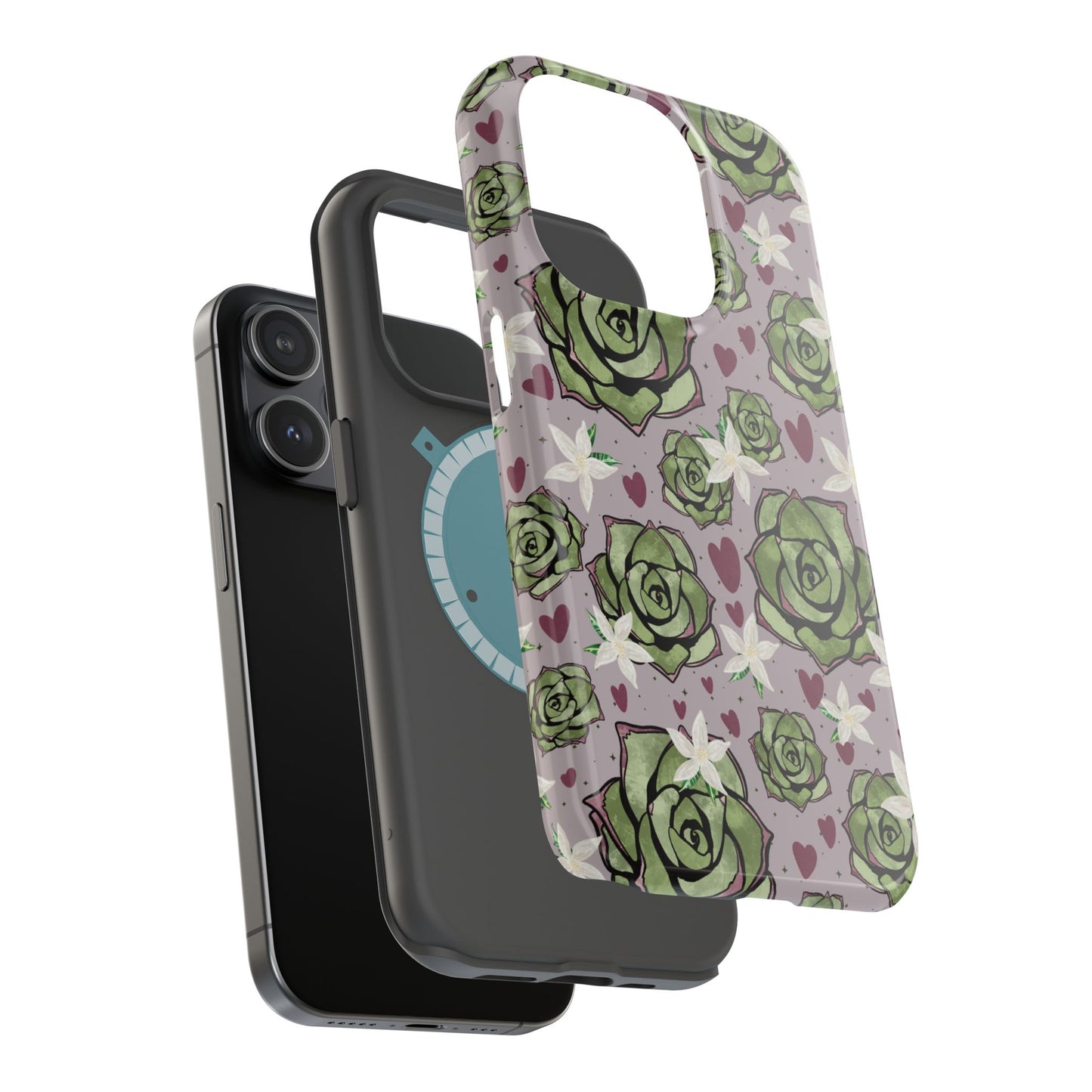 Floral Succulent Magnetic Phone Case