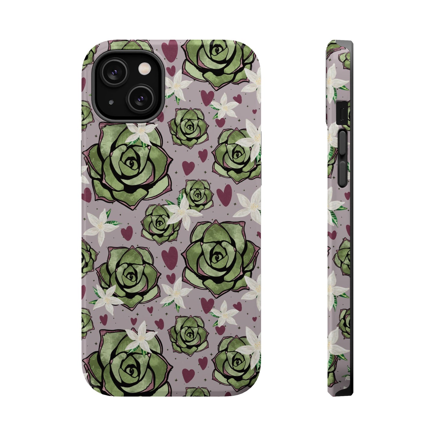 Floral Succulent Magnetic Phone Case