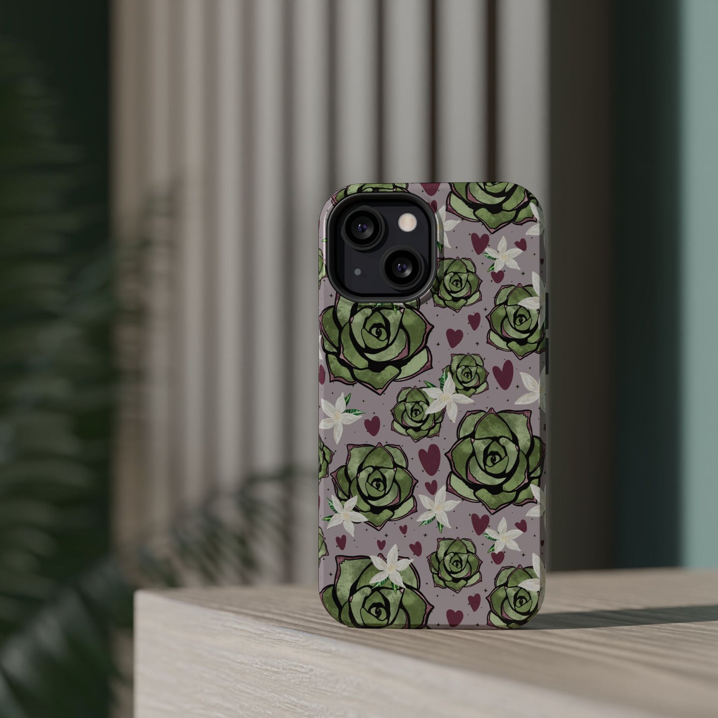 Floral Succulent Magnetic Phone Case