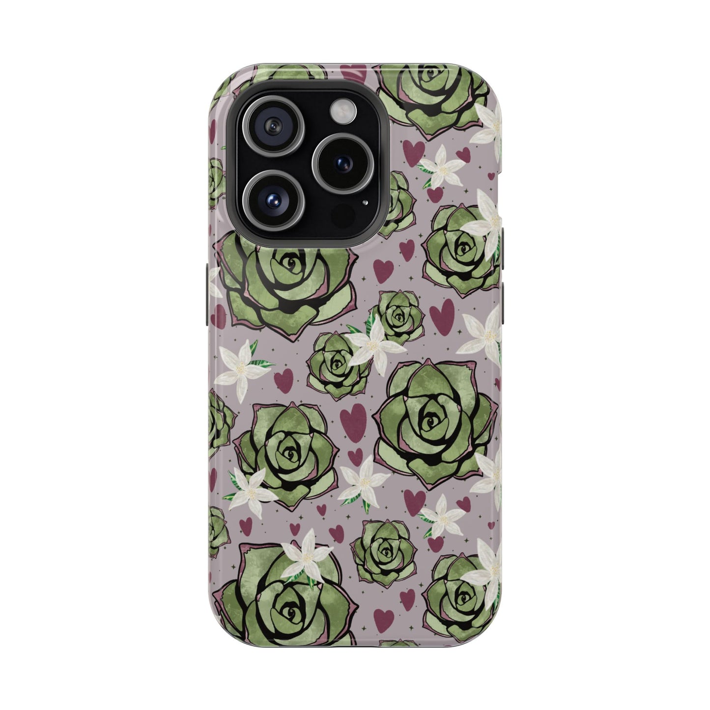 Floral Succulent Magnetic Phone Case