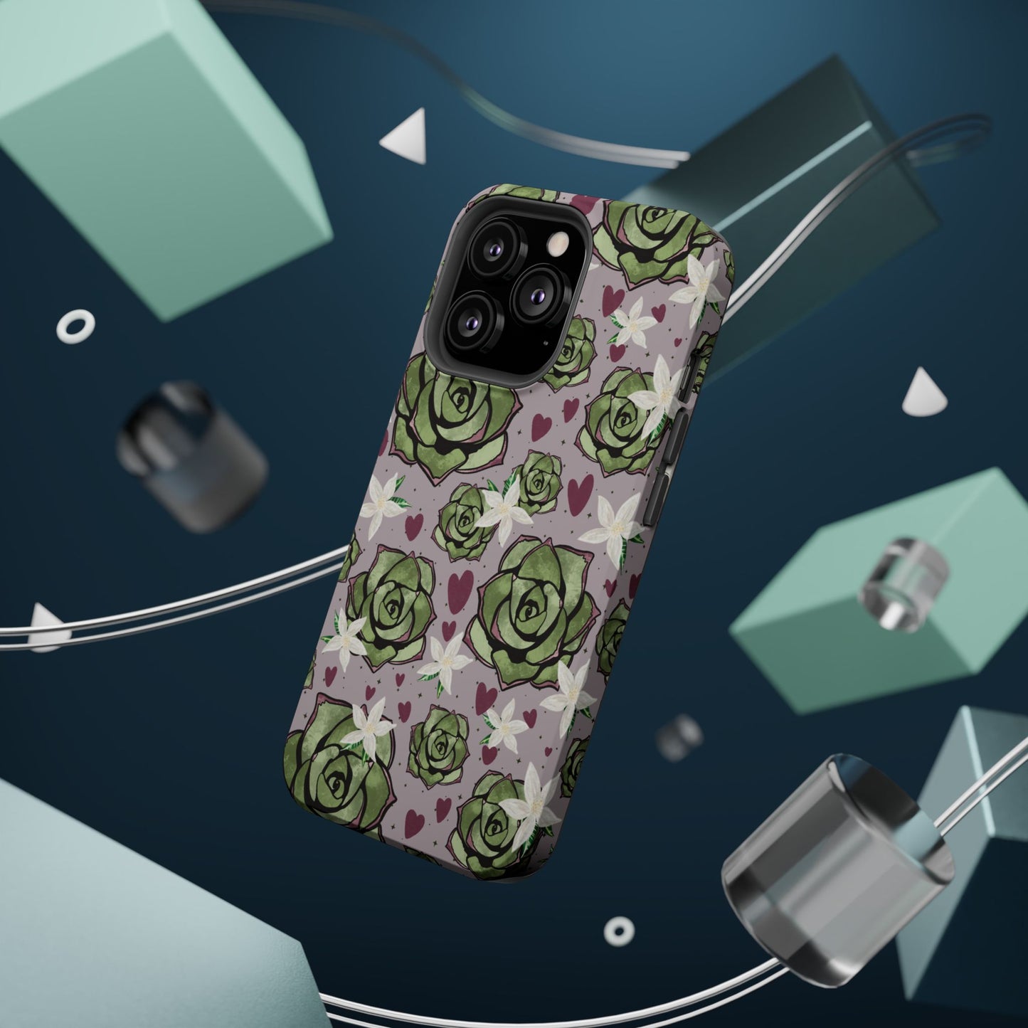 Floral Succulent Magnetic Phone Case