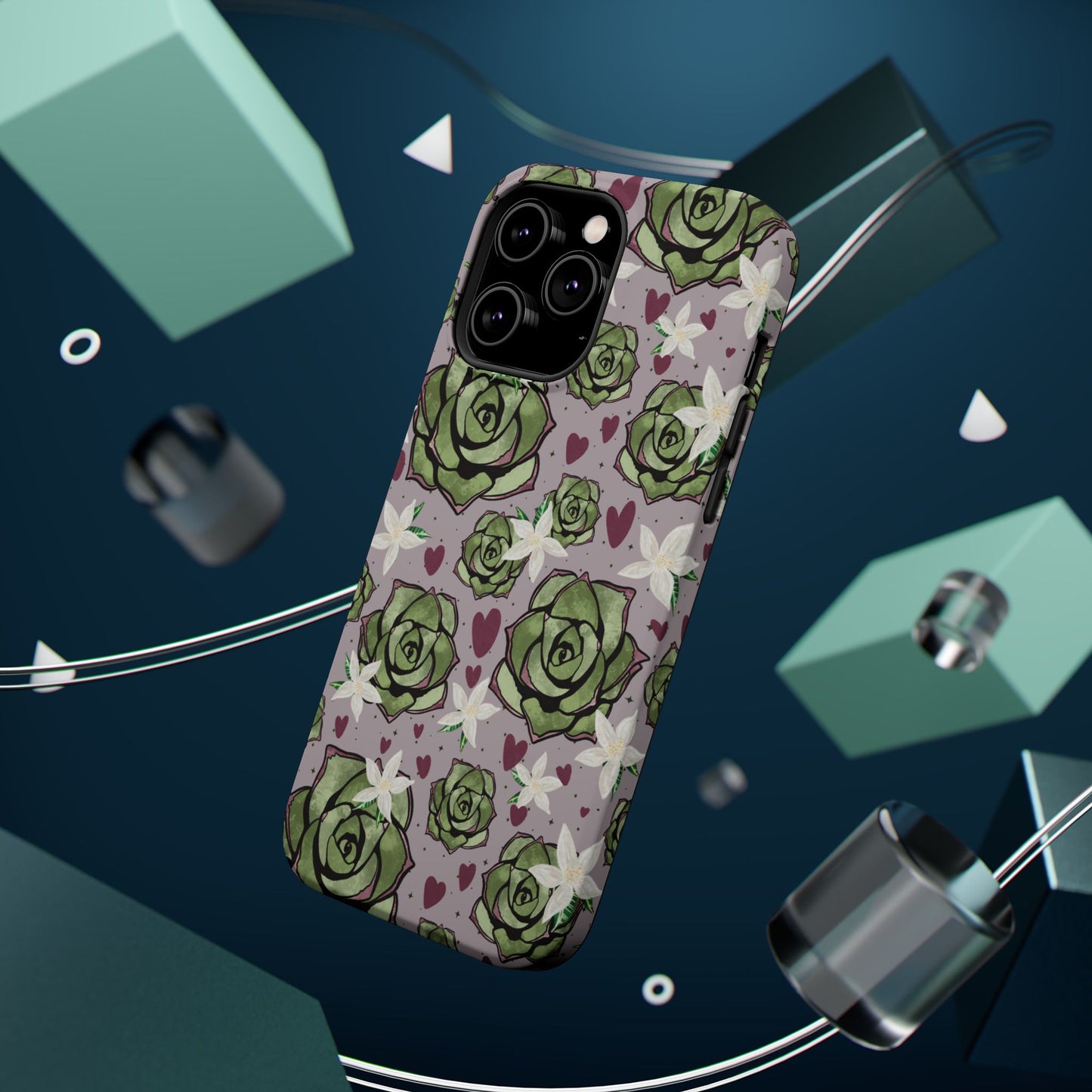 Floral Succulent Magnetic Phone Case