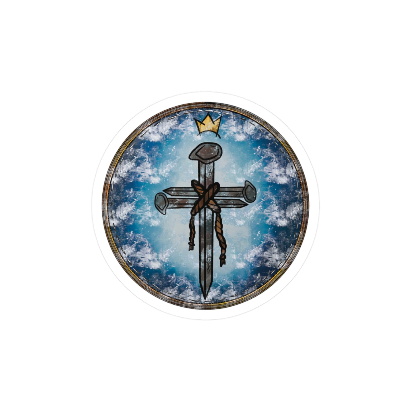 Three Nails Vinyl Decal Christian