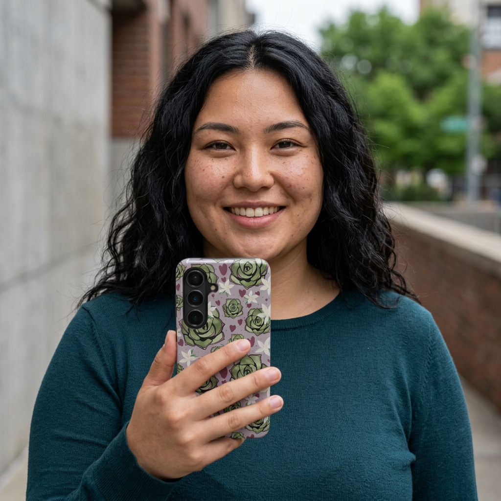 Floral Succulent Magnetic Phone Case