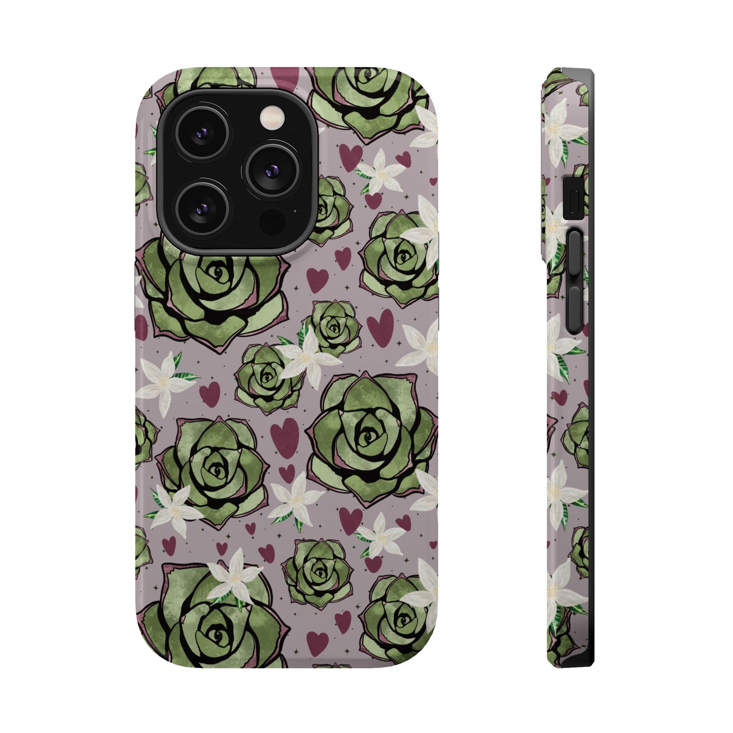 Floral Succulent Magnetic Phone Case