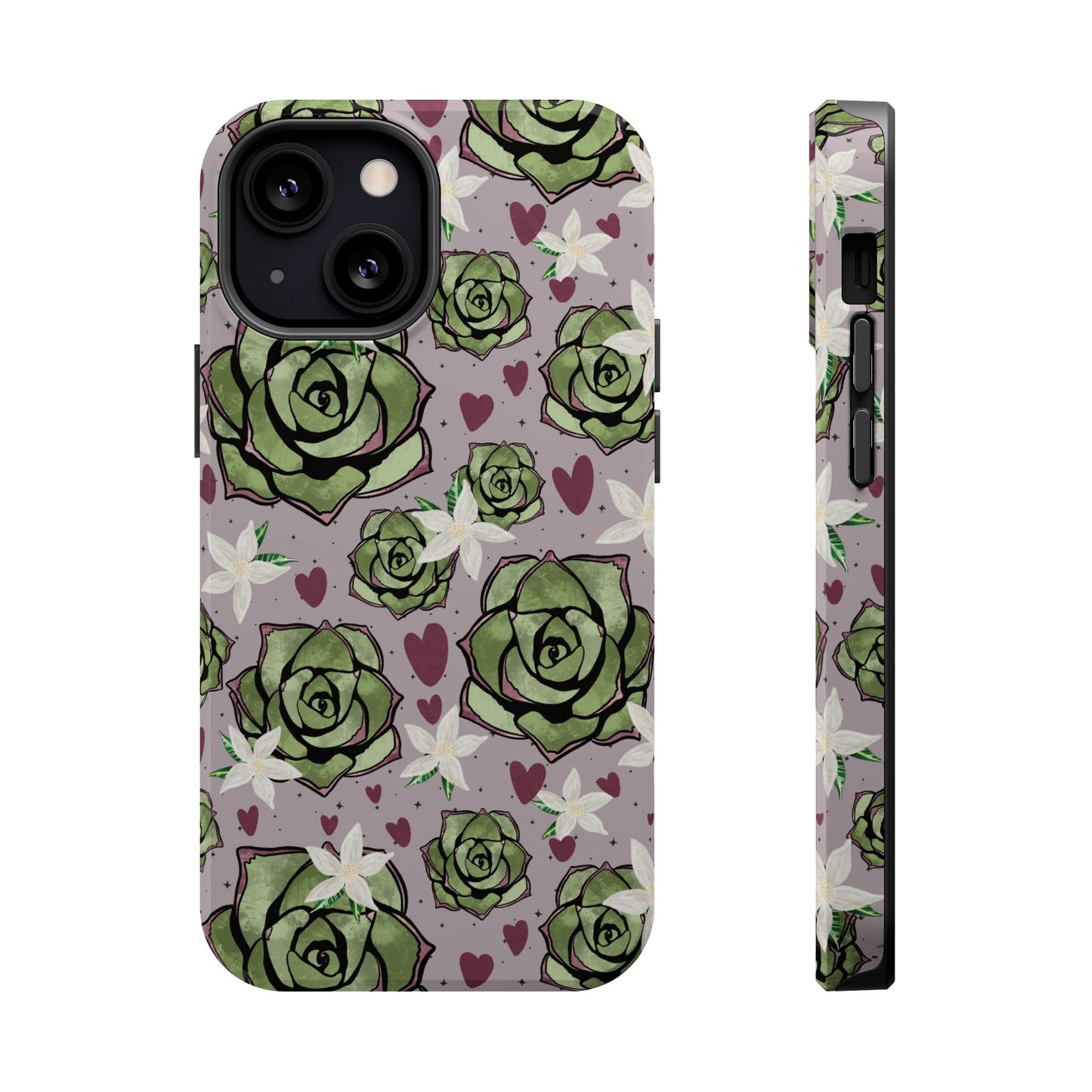 Floral Succulent Magnetic Phone Case