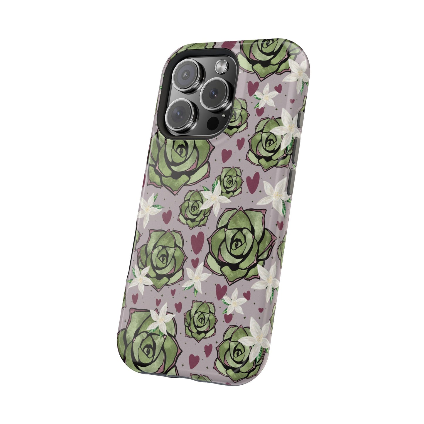 Floral Succulent Magnetic Phone Case