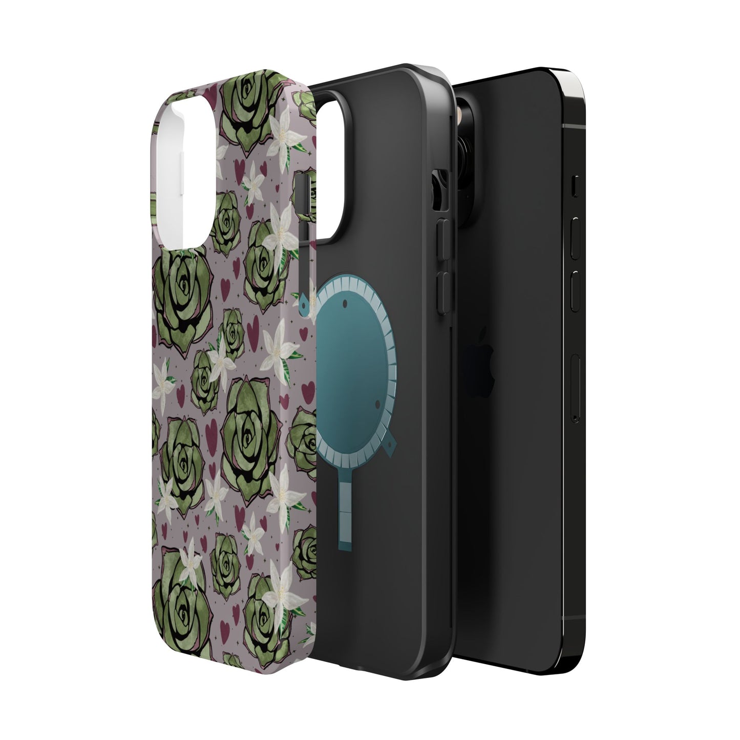 Floral Succulent Magnetic Phone Case