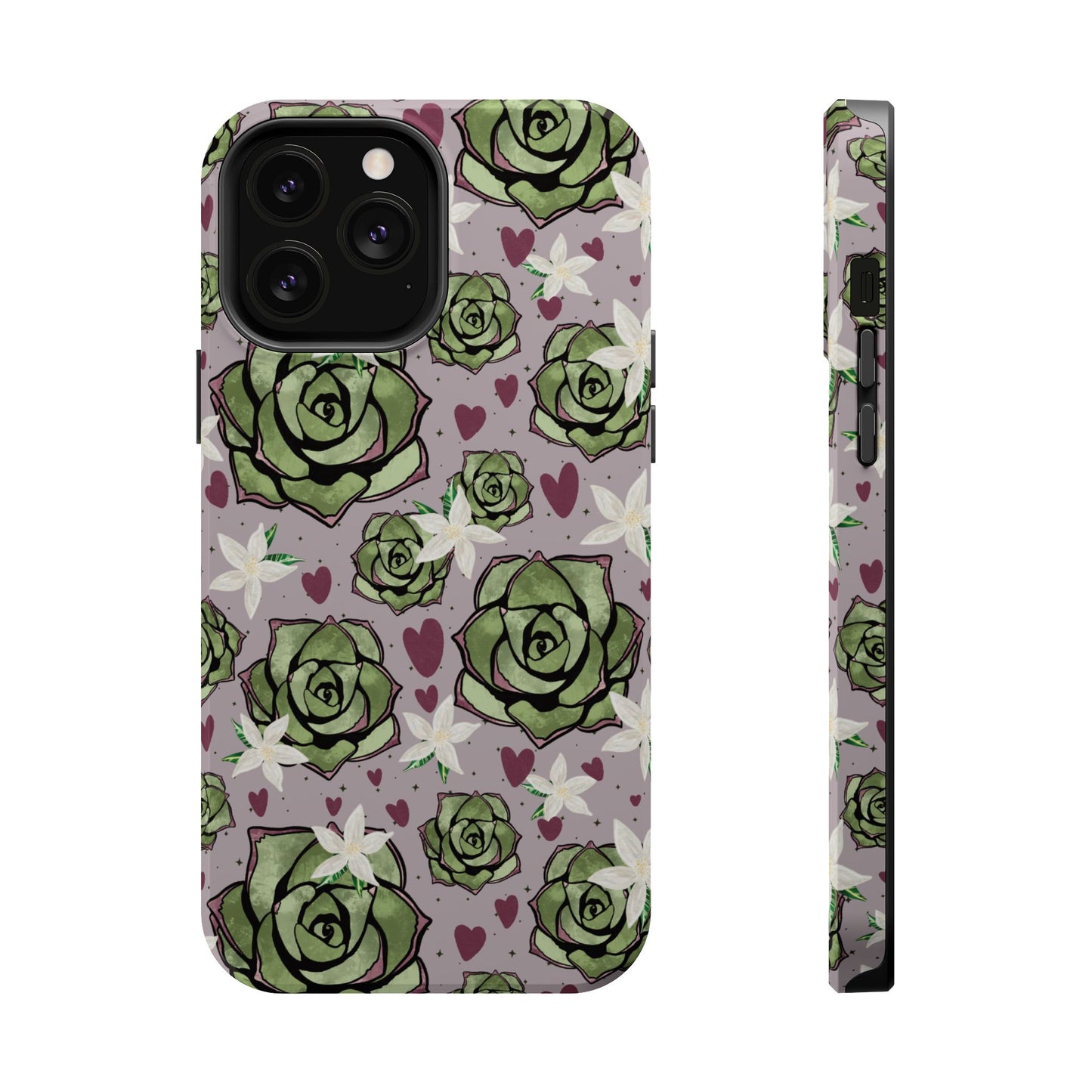 Floral Succulent Magnetic Phone Case