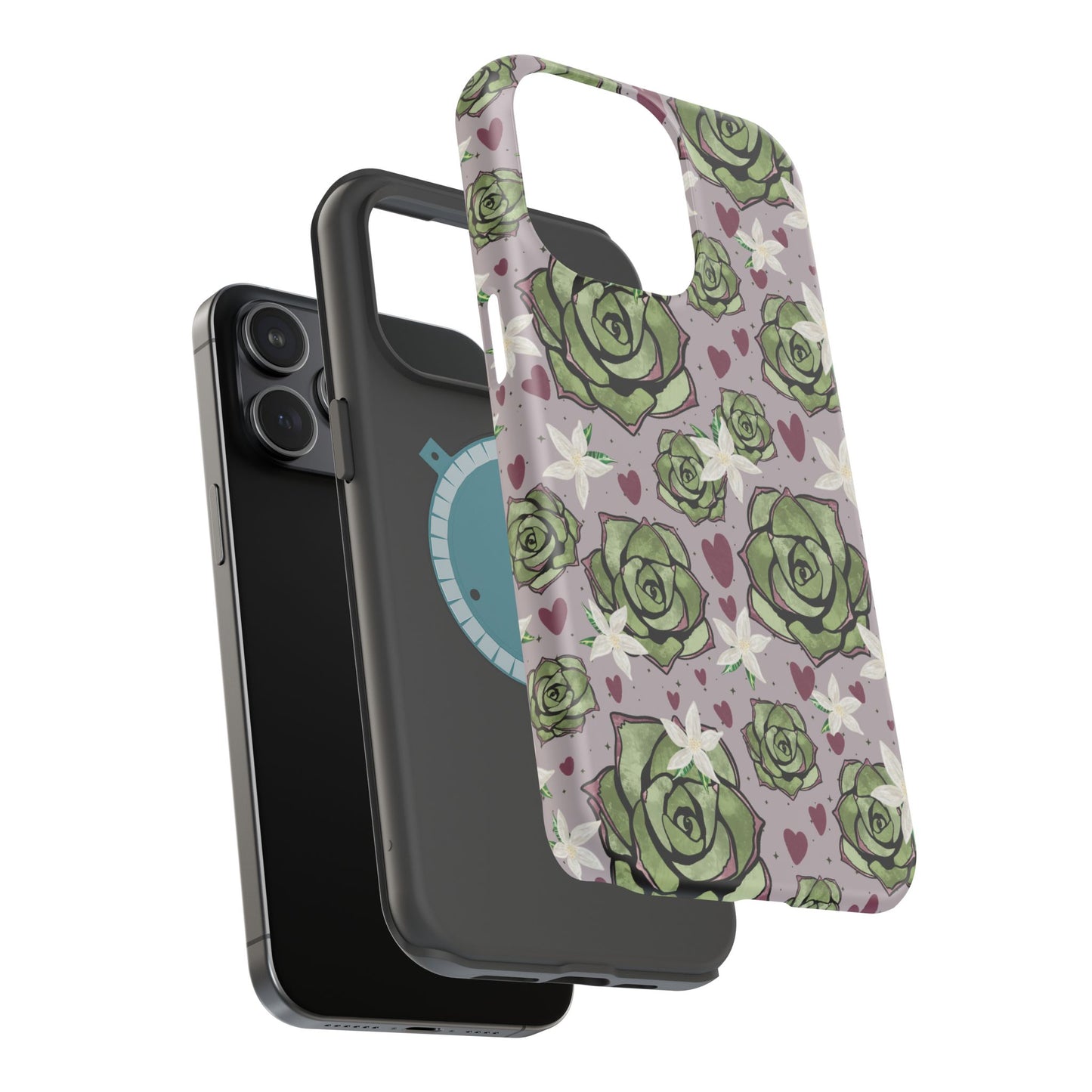 Floral Succulent Magnetic Phone Case