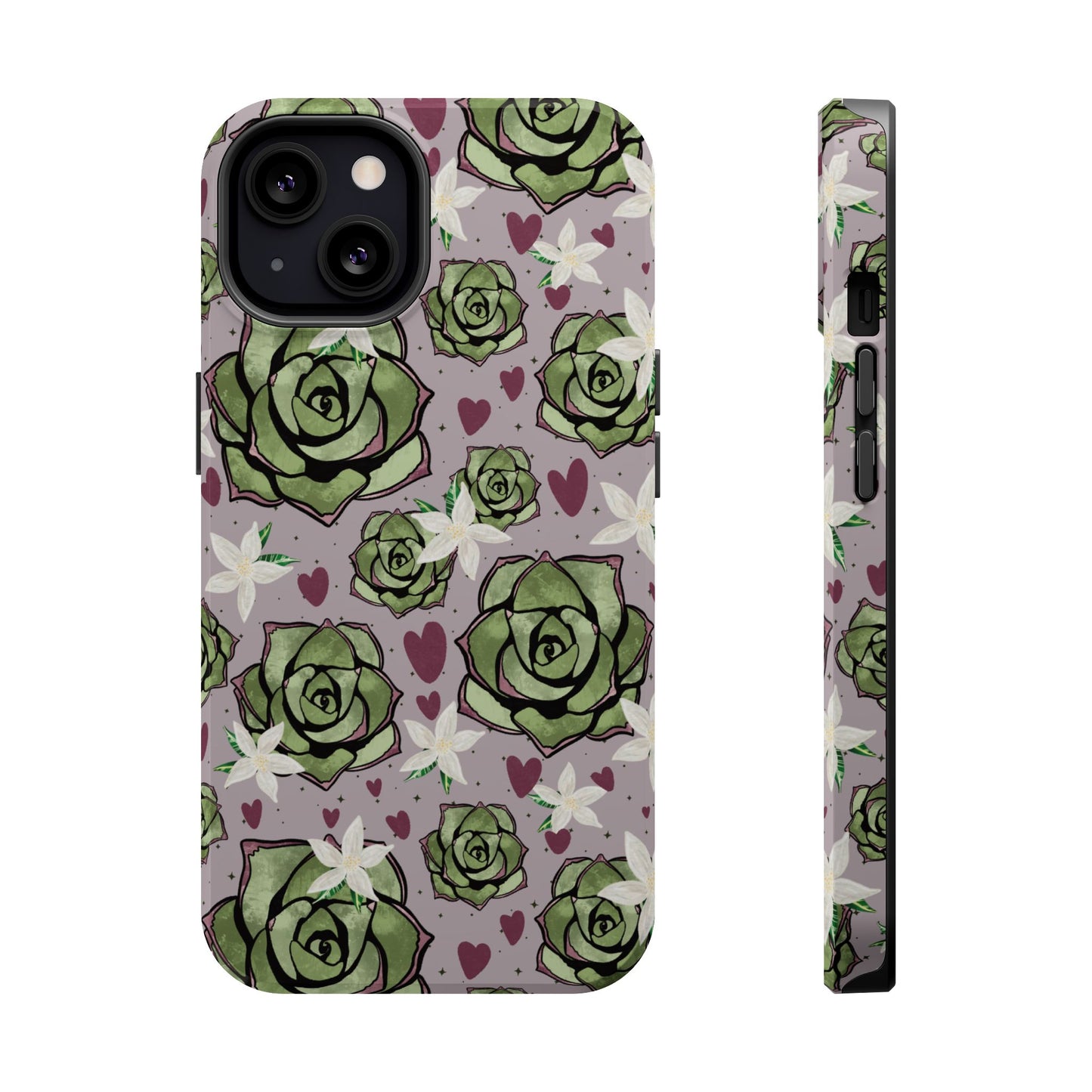 Floral Succulent Magnetic Phone Case