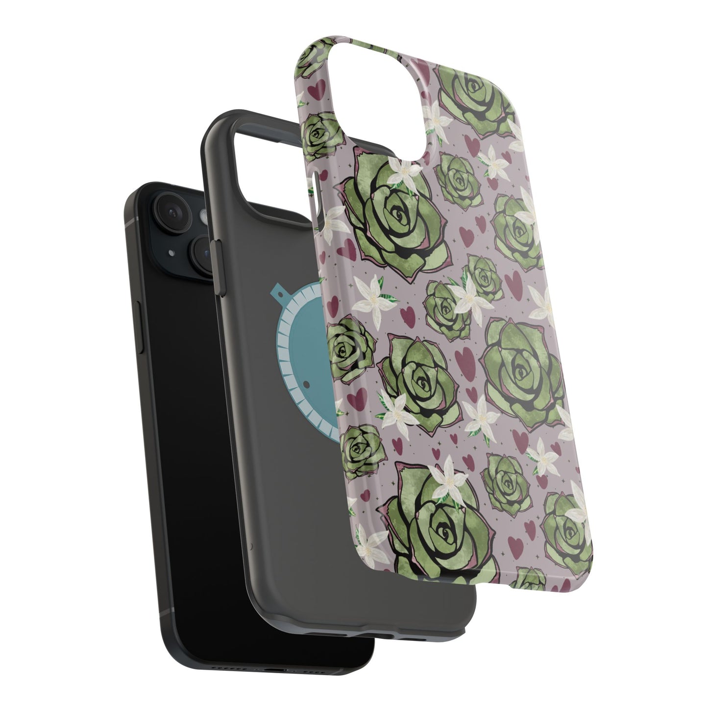 Floral Succulent Magnetic Phone Case