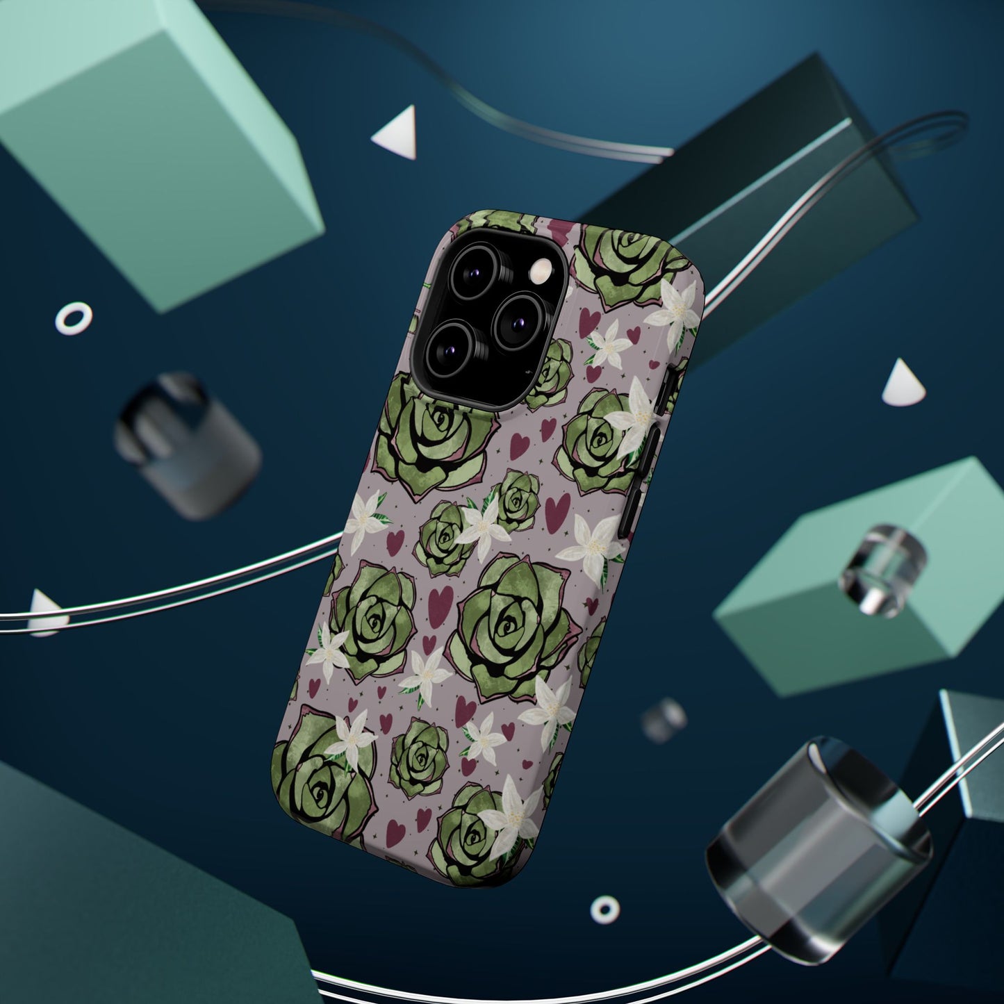 Floral Succulent Magnetic Phone Case
