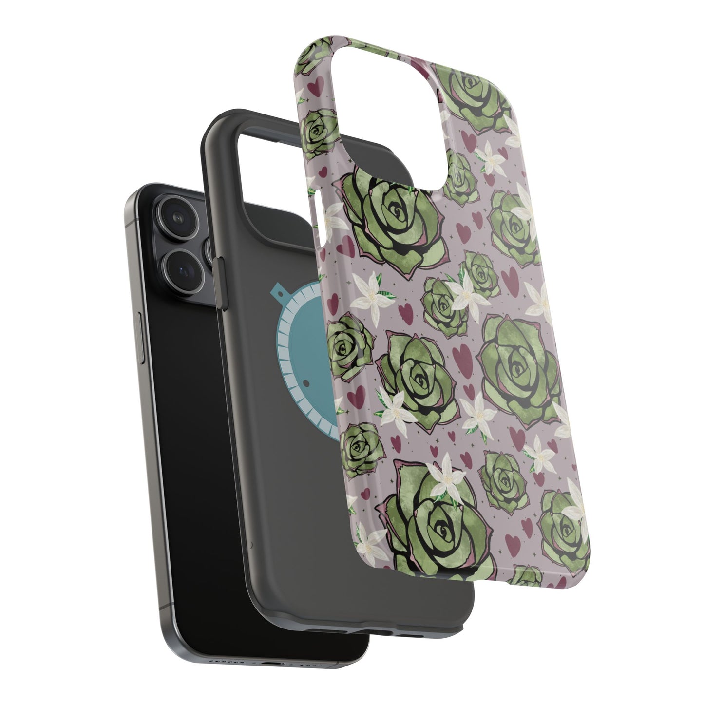 Floral Succulent Magnetic Phone Case