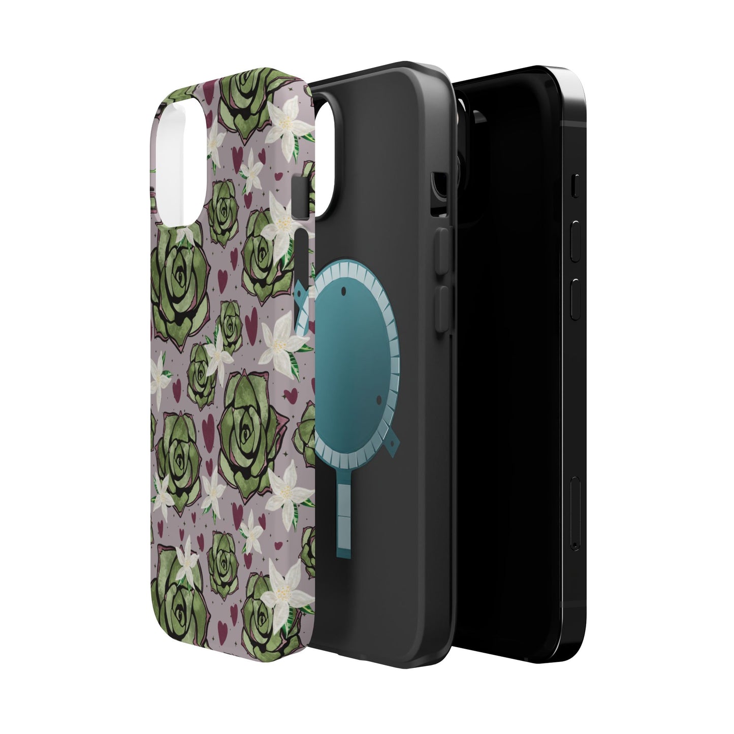 Floral Succulent Magnetic Phone Case