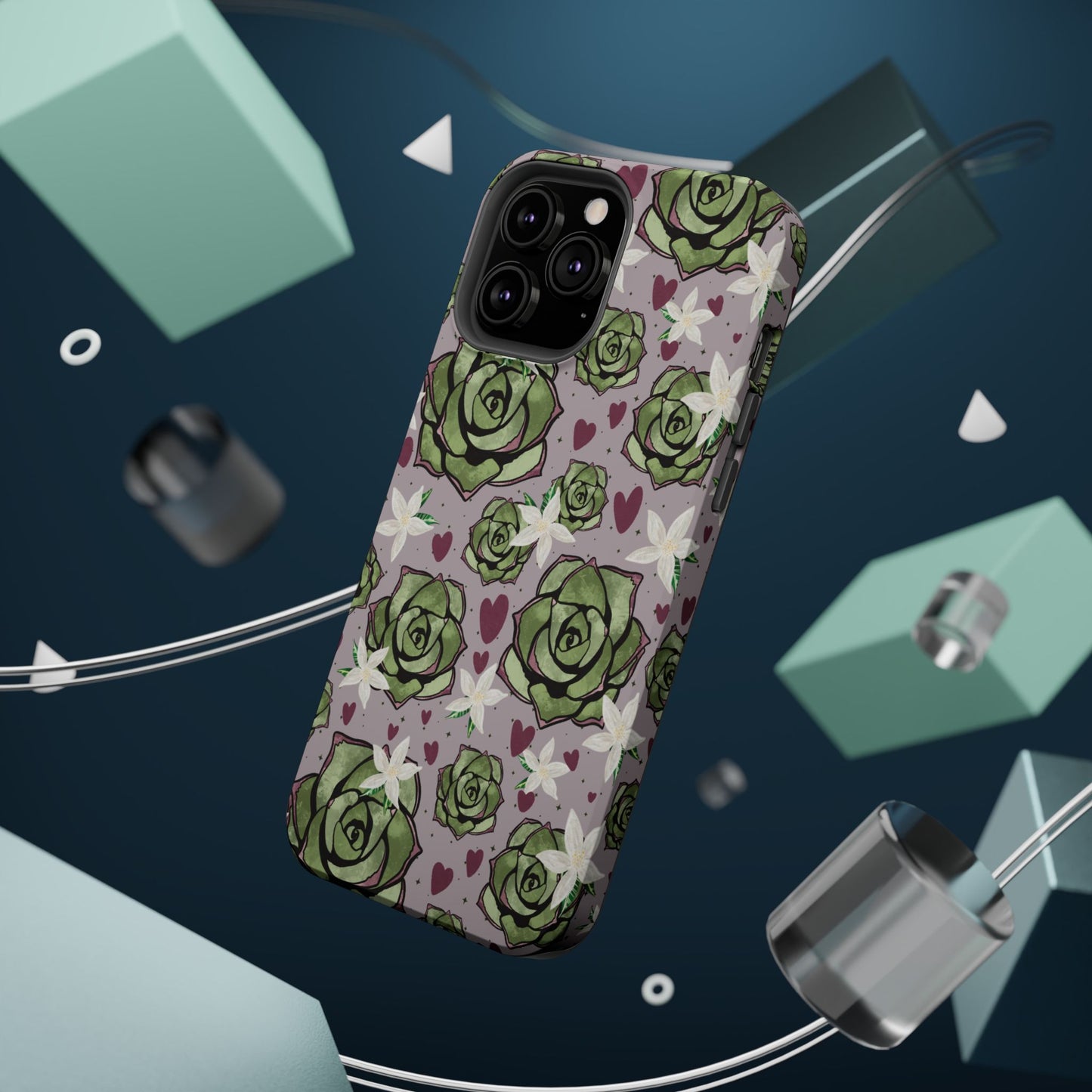 Floral Succulent Magnetic Phone Case