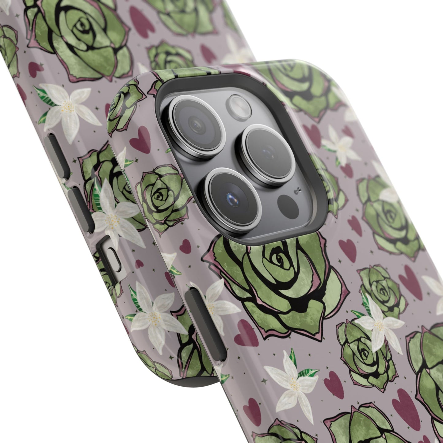 Floral Succulent Magnetic Phone Case