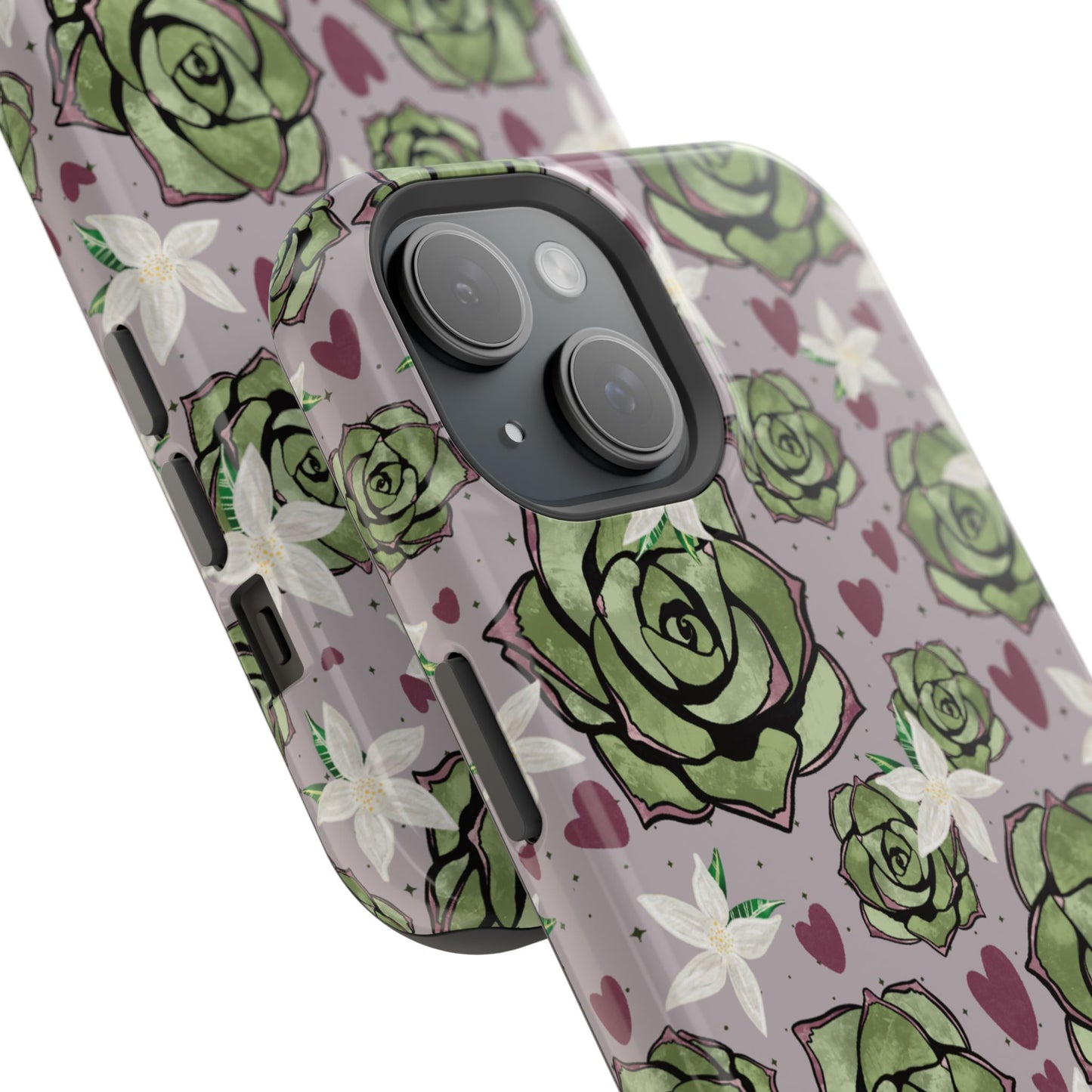 Floral Succulent Magnetic Phone Case