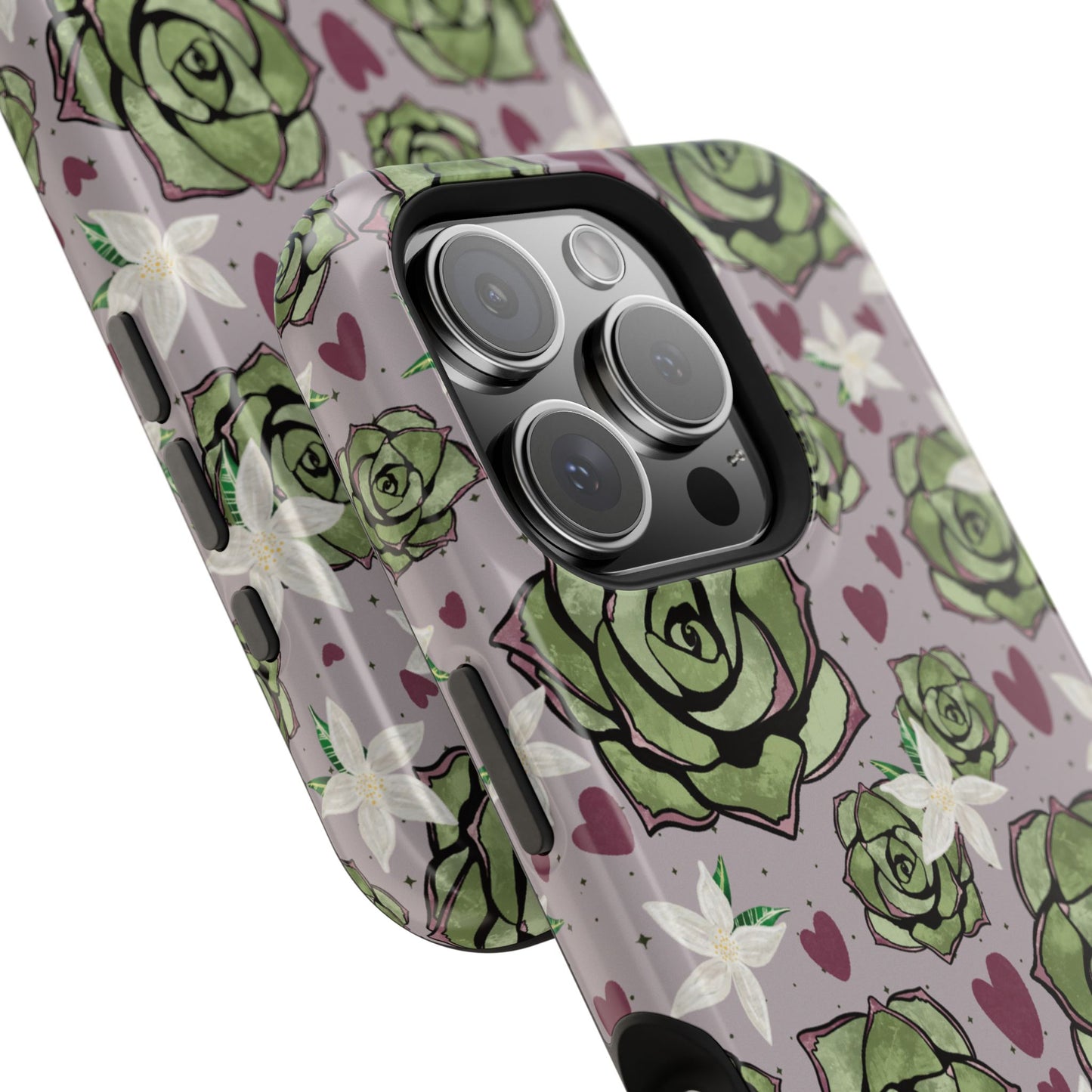 Floral Succulent Magnetic Phone Case