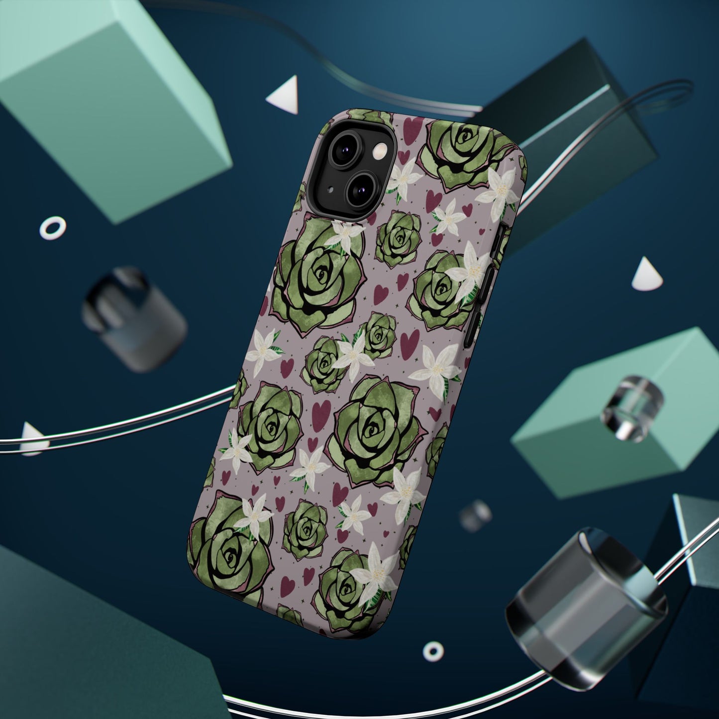 Floral Succulent Magnetic Phone Case