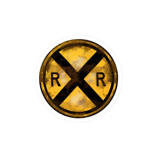 Railroad Sign Vinyl Sticker