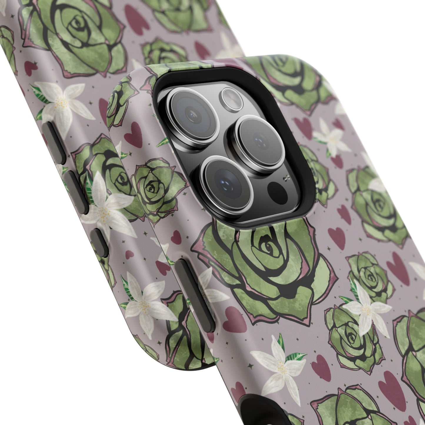 Floral Succulent Magnetic Phone Case